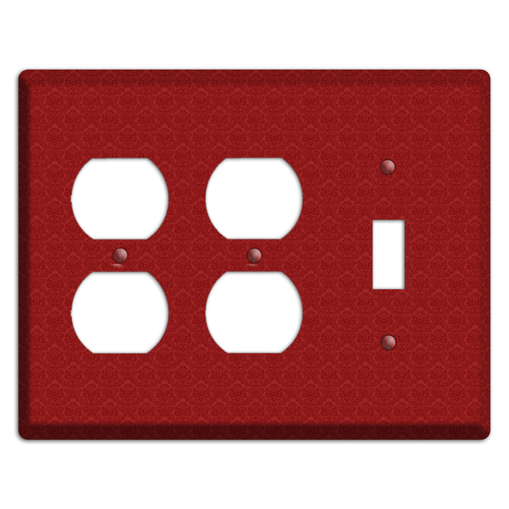 Red Cartouche 2 Duplex / Toggle Wallplate