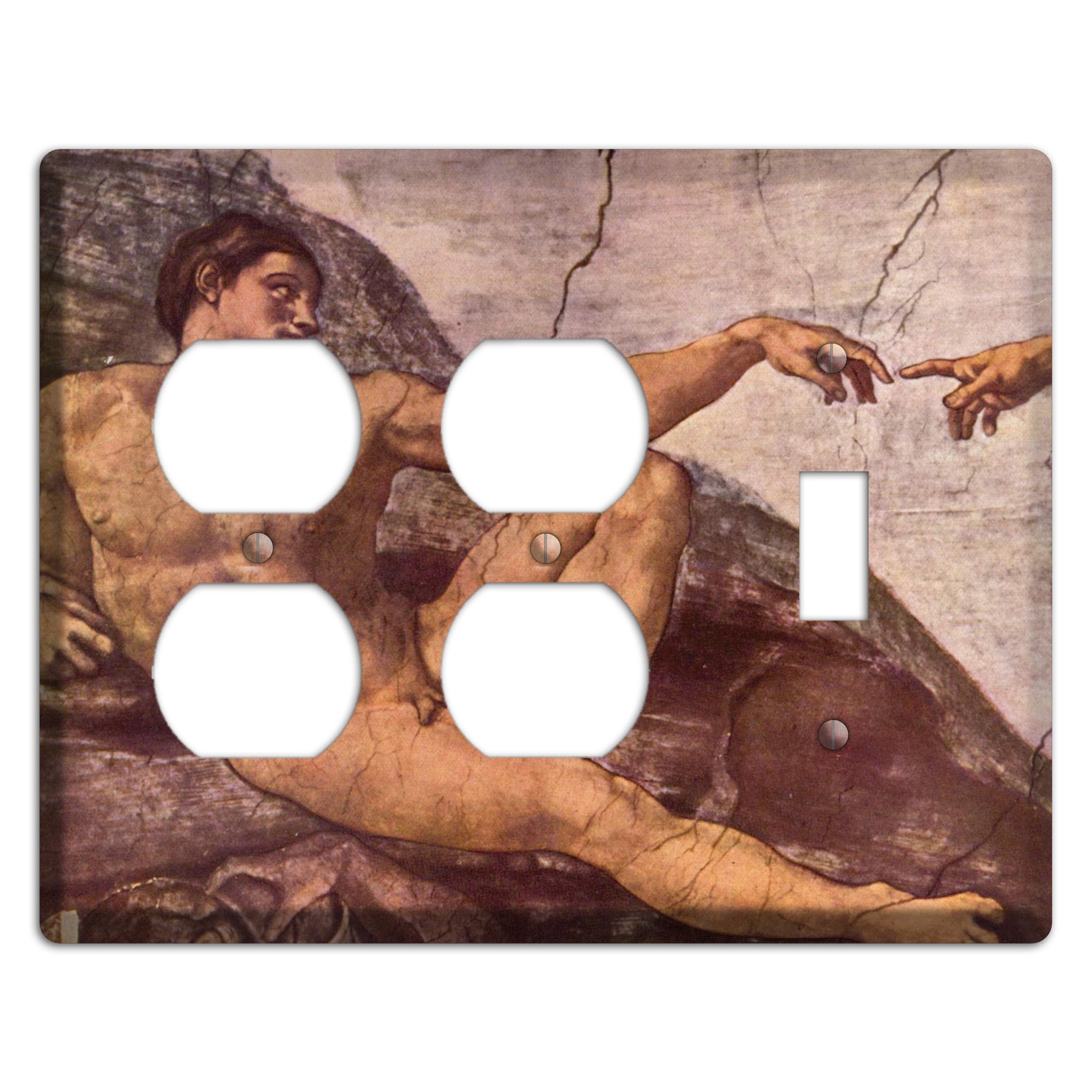Michelangelo 2 2 Duplex / Toggle Wallplate