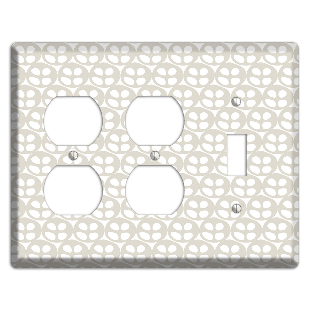 Simple Scandanavian Style AA 2 Duplex / Toggle Wallplate