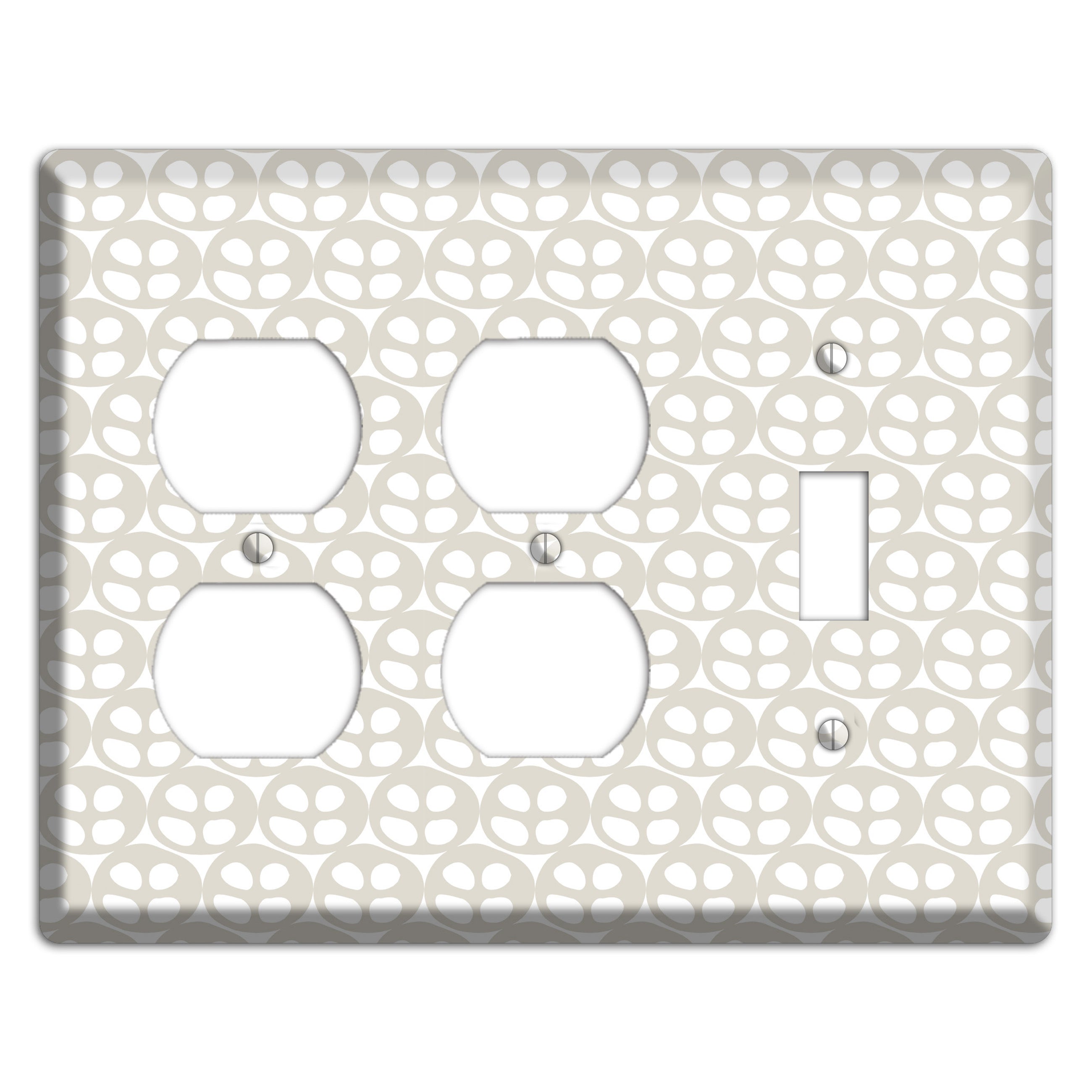 Simple Scandanavian Style AA 2 Duplex / Toggle Wallplate