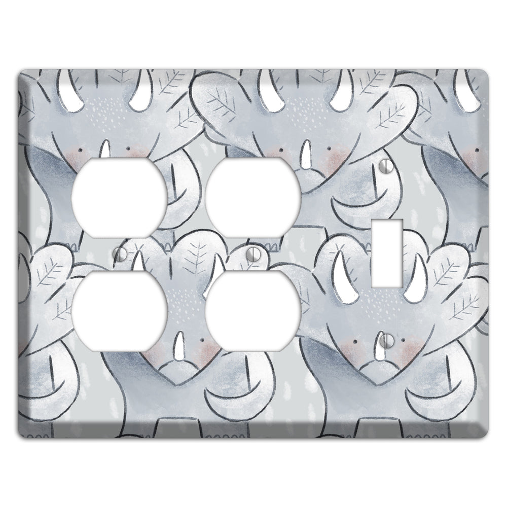 Triceratops 2 Duplex / Toggle Wallplate
