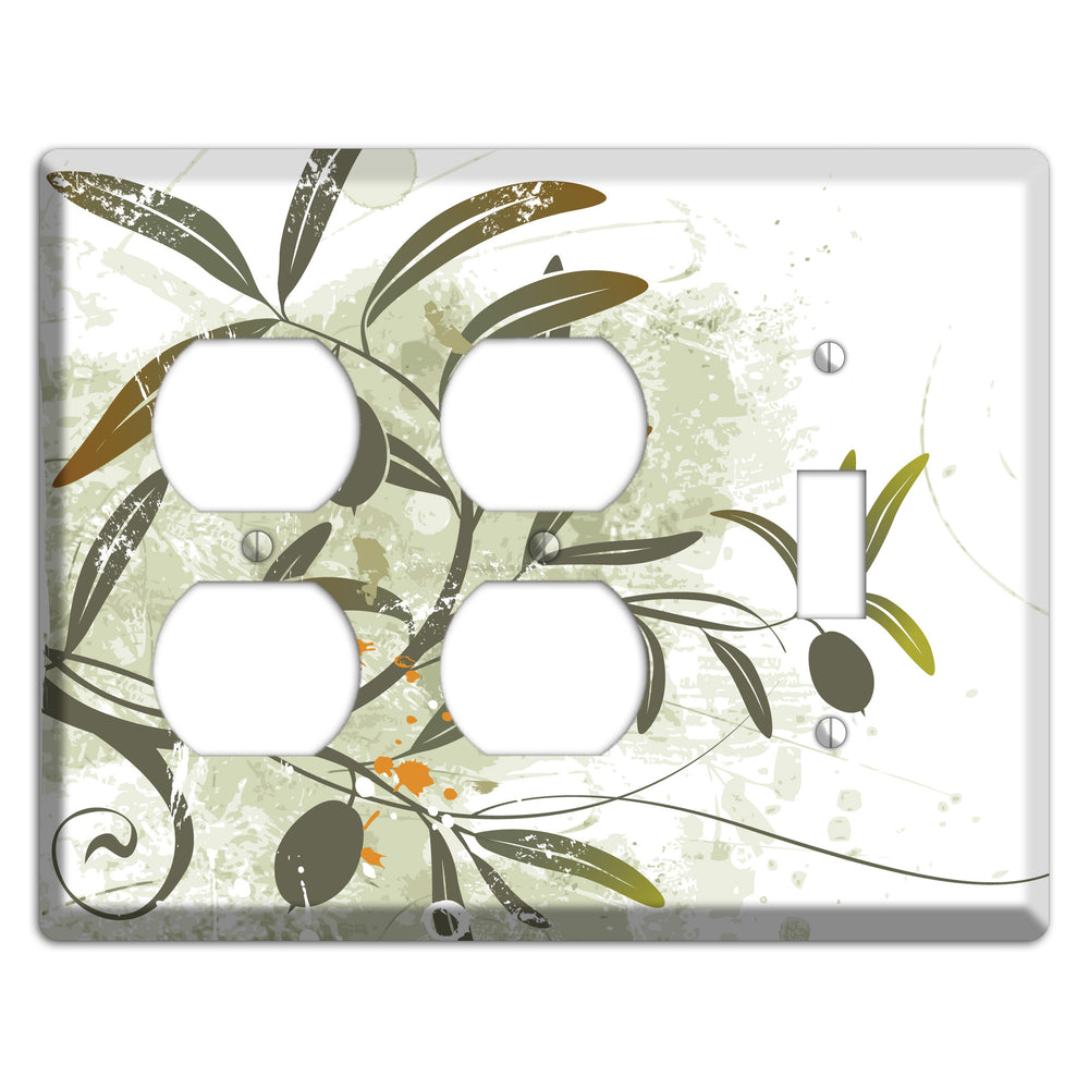 Green Olive Foliage 2 Duplex / Toggle Wallplate