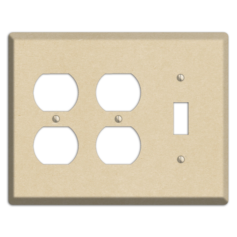 Double Pearl Lusta Kraft 2 Duplex / Toggle Wallplate