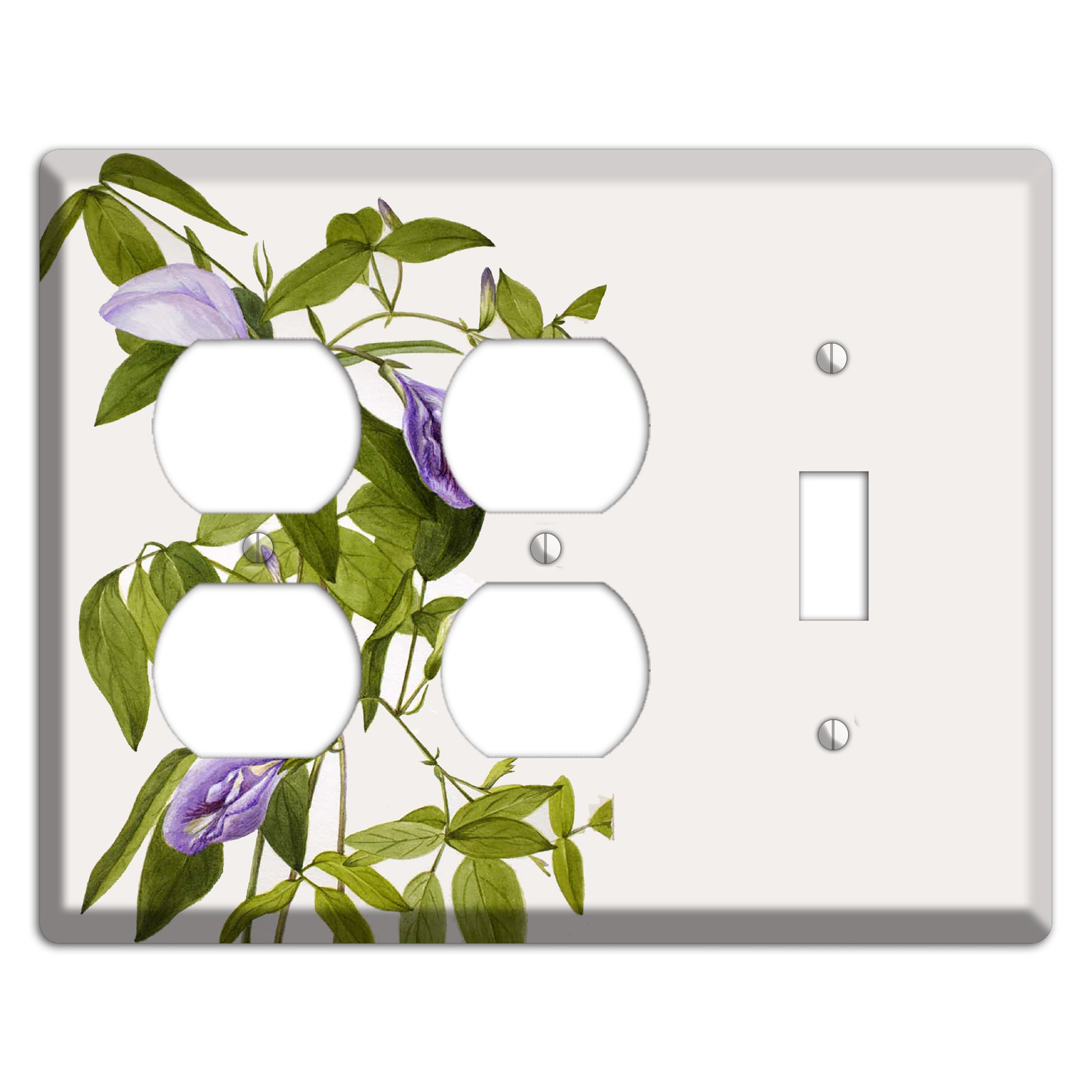 Clitoria Mariana 2 Duplex / Toggle Wallplate