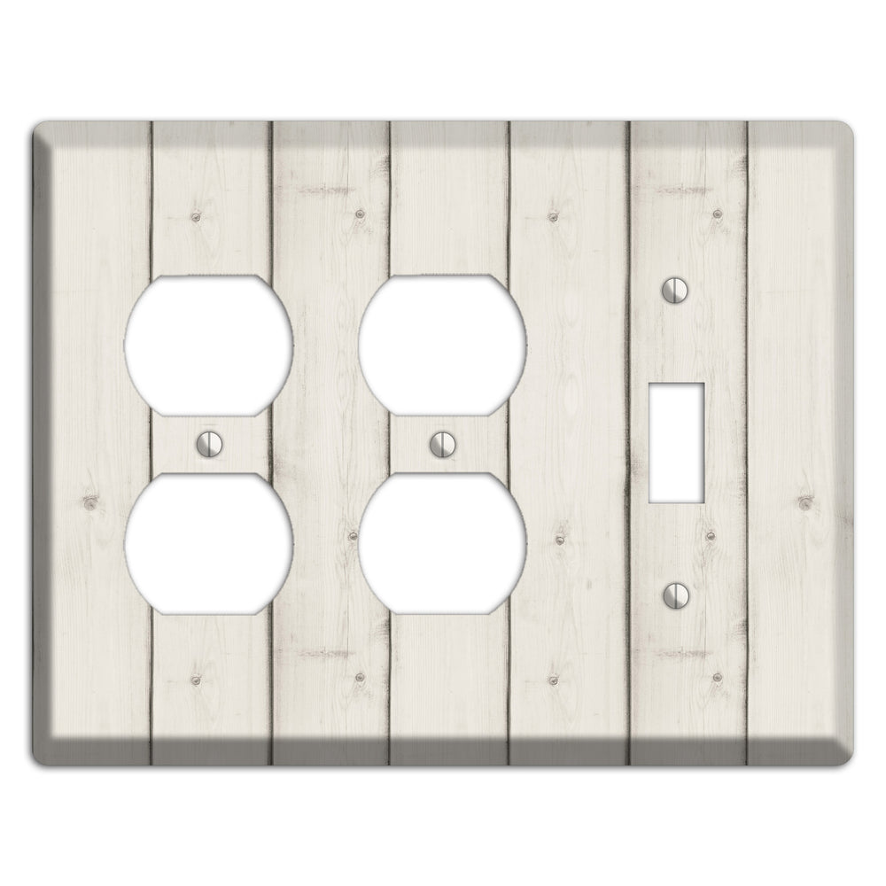 Satin Linen Antique 2 Duplex / Toggle Wallplate