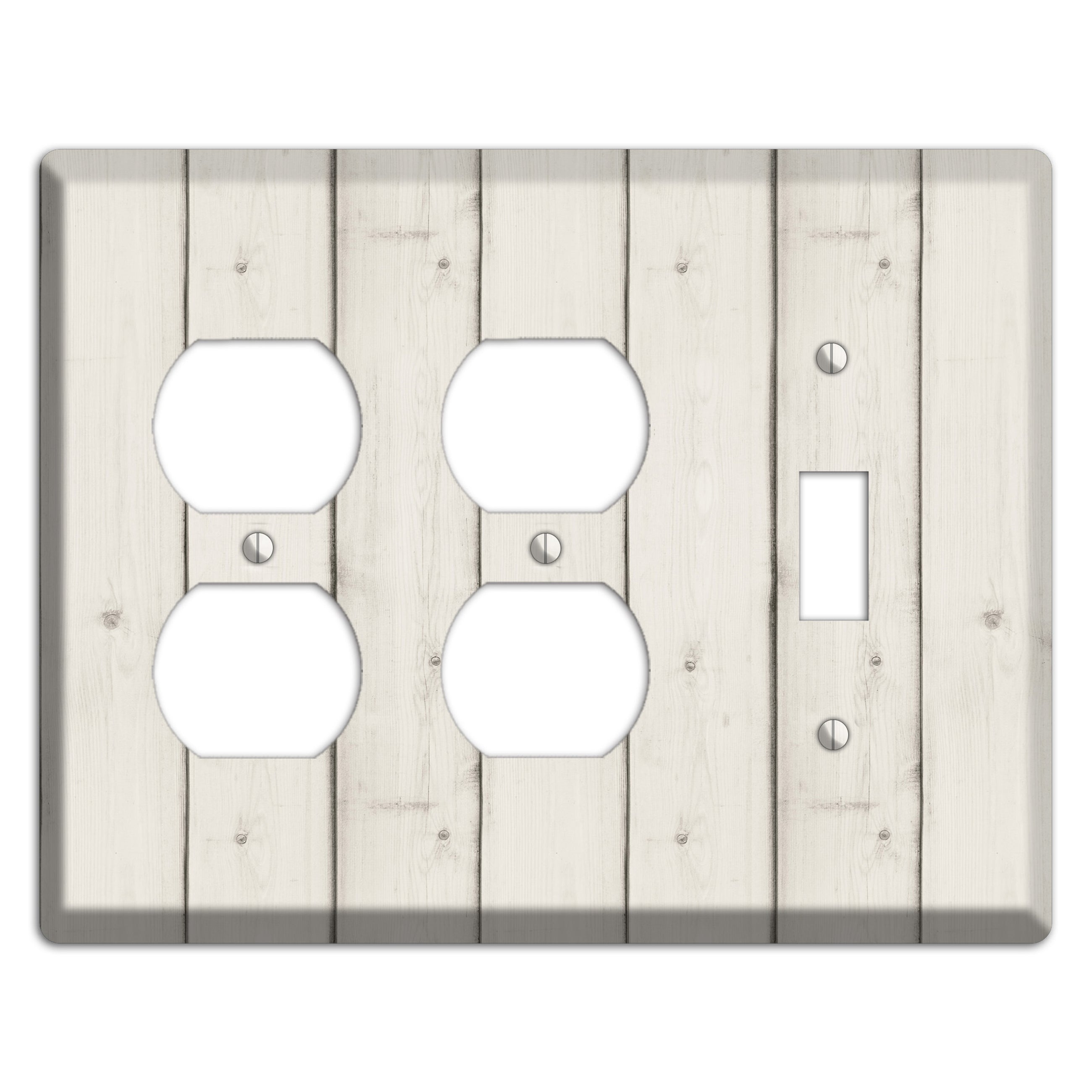 Satin Linen Antique 2 Duplex / Toggle Wallplate