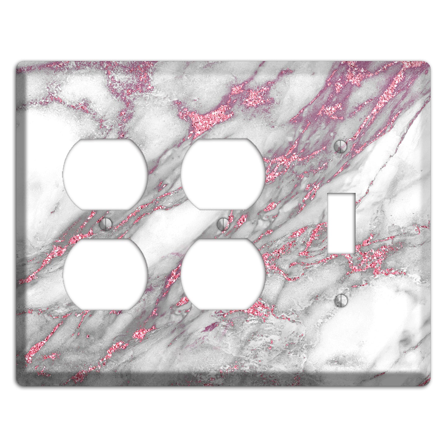 Can Can Marble 2 Duplex / Toggle Wallplate