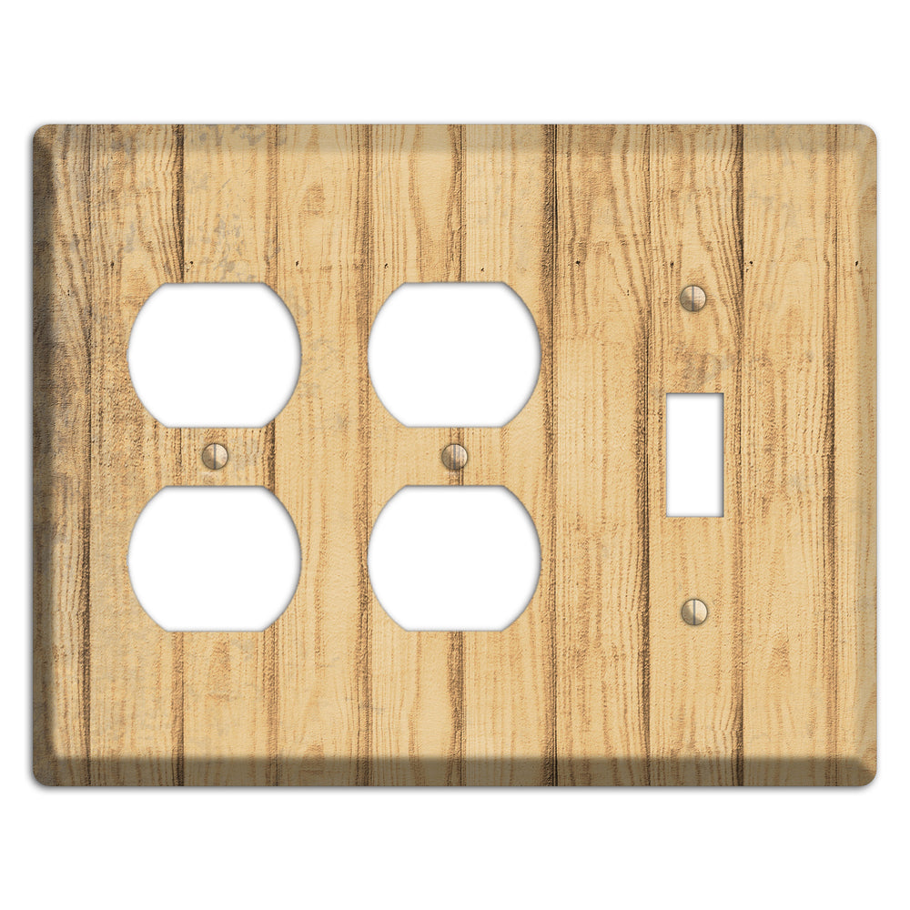 Twine Weathered Wood 2 Duplex / Toggle Wallplate