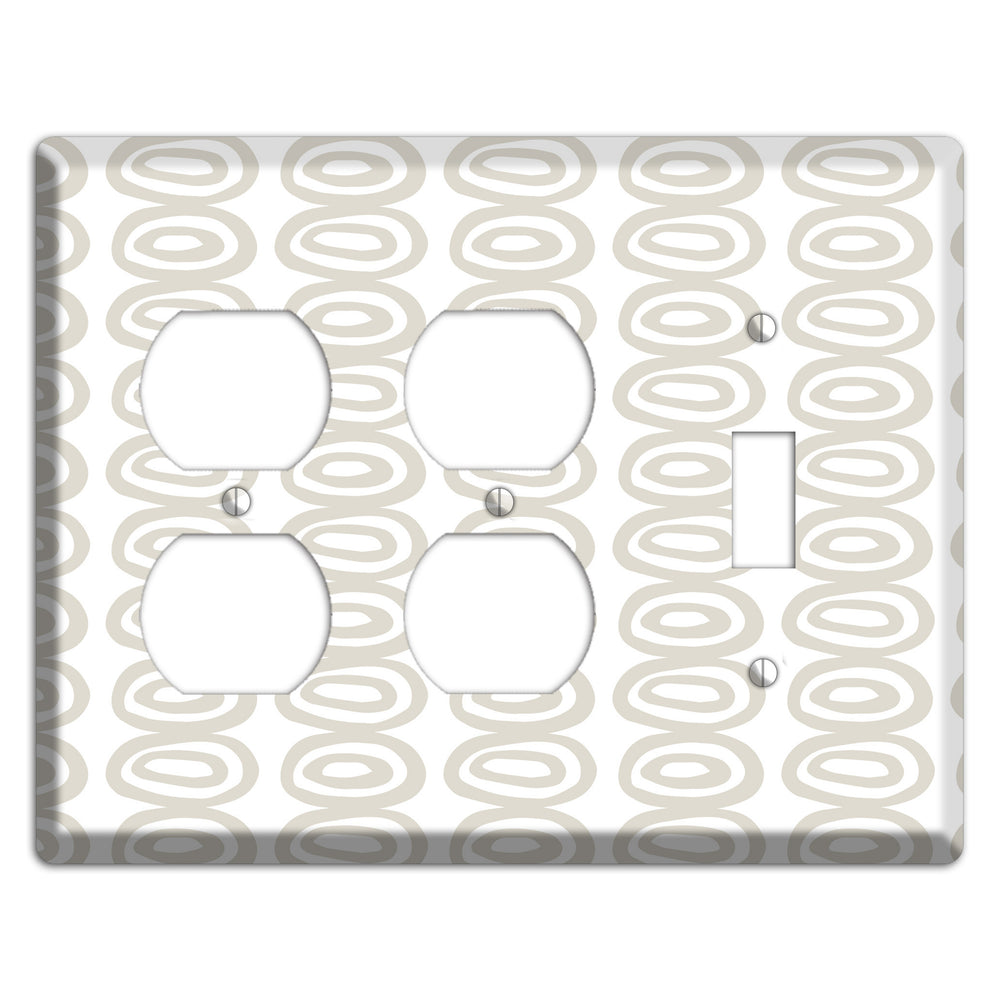 Simple Scandanavian Style S 2 Duplex / Toggle Wallplate