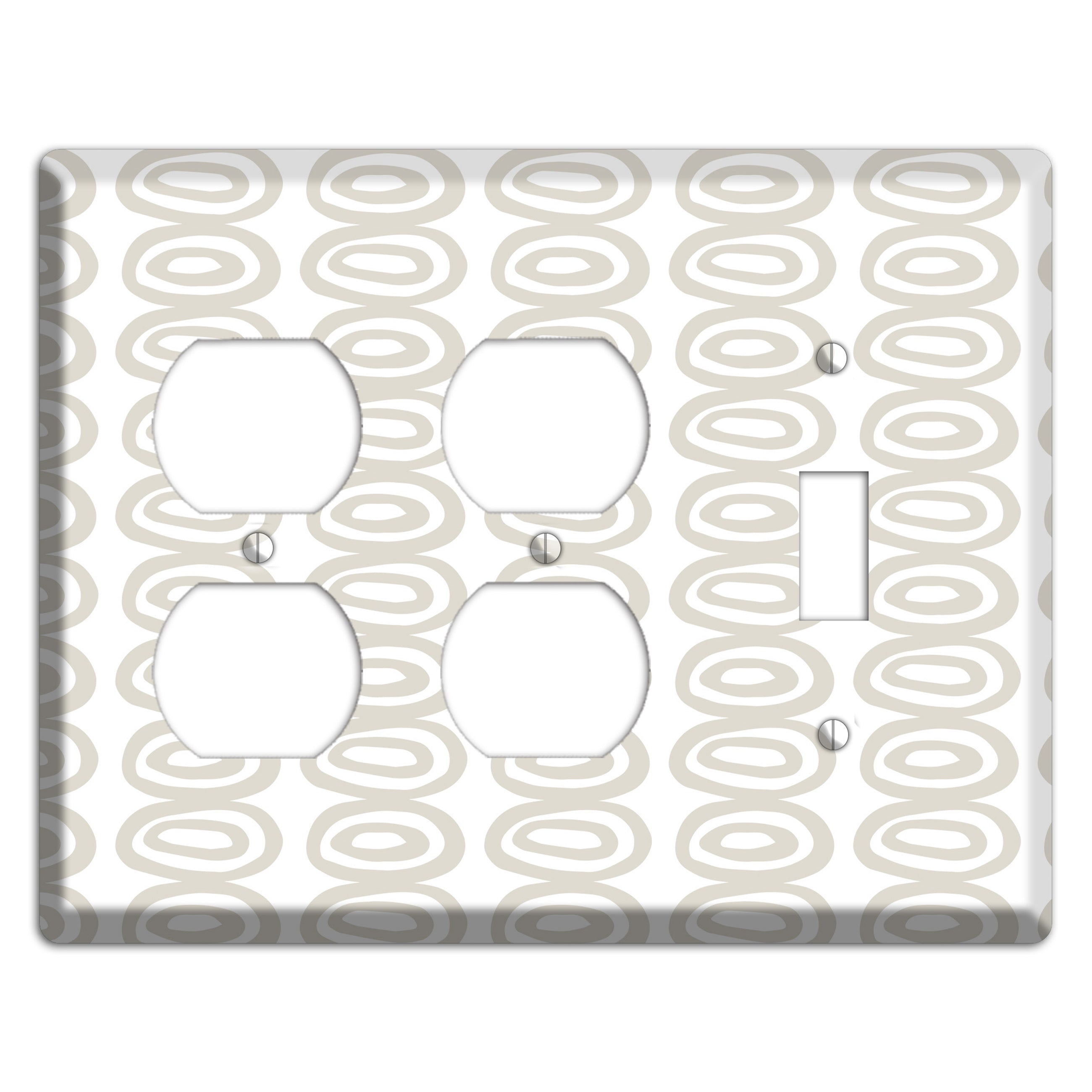 Simple Scandanavian Style S 2 Duplex / Toggle Wallplate