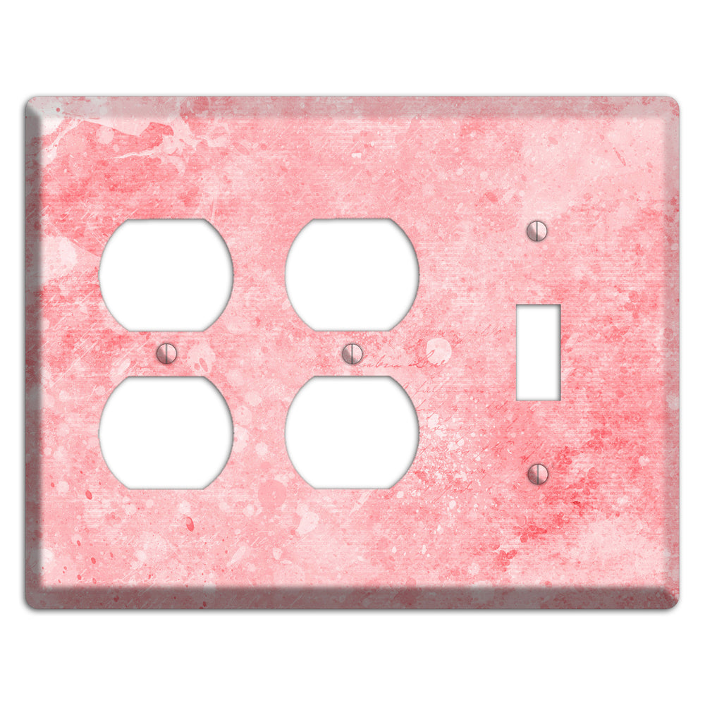 Rose Fog Soft Coral 2 Duplex / Toggle Wallplate