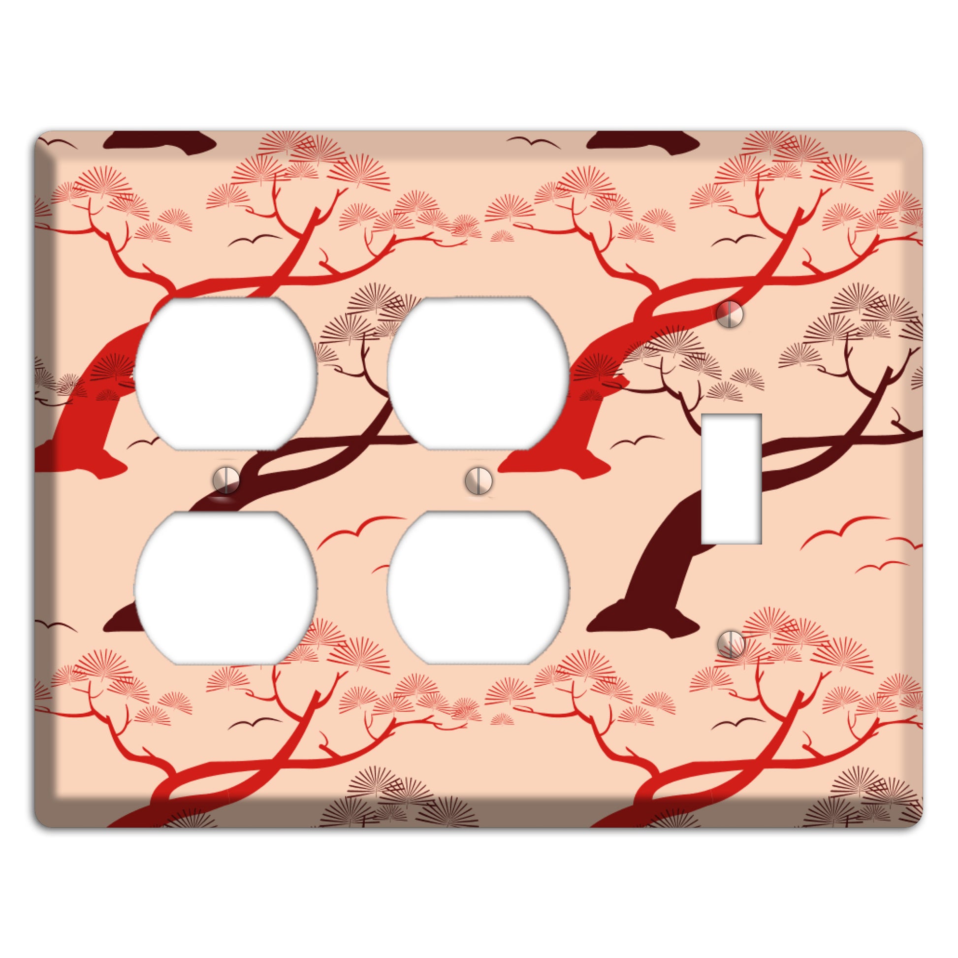 Asian Trees 2 Duplex / Toggle Wallplate