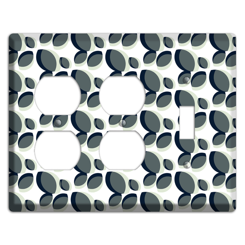 Leaves Style E 2 Duplex / Toggle Wallplate