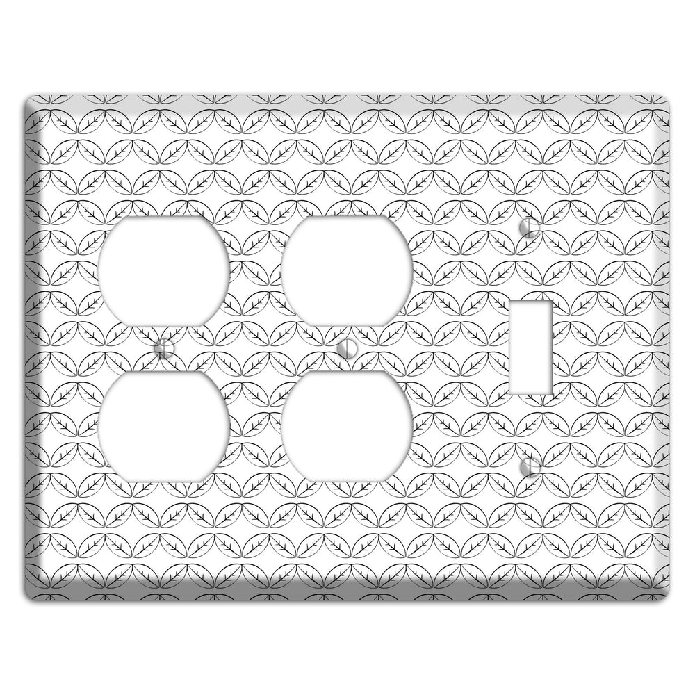 Leaves Style K 2 Duplex / Toggle Wallplate