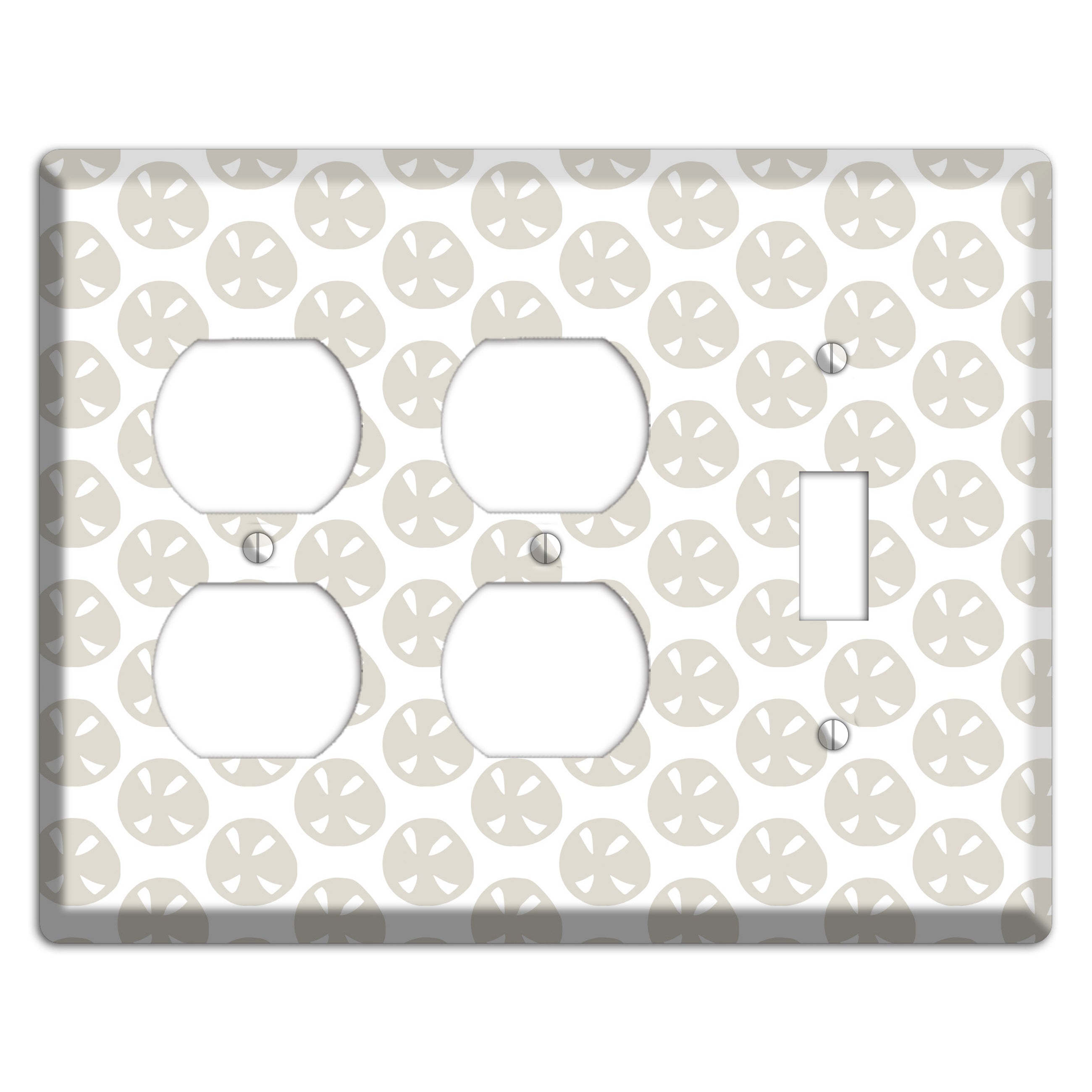 Simple Scandanavian Style LL 2 Duplex / Toggle Wallplate