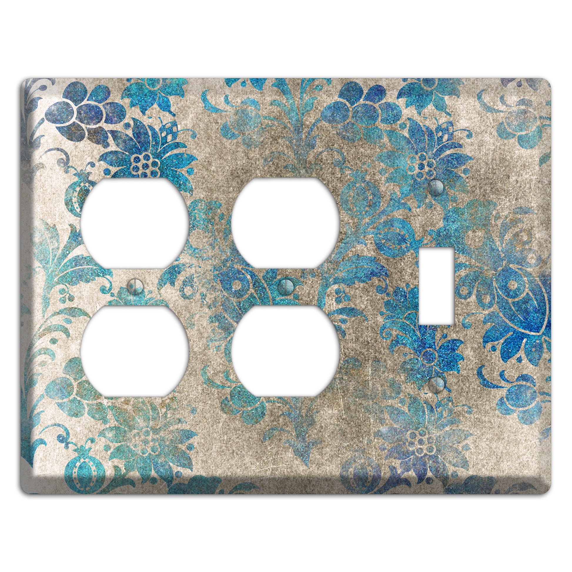 Mantle Whimsical Damask 2 Duplex / Toggle Wallplate