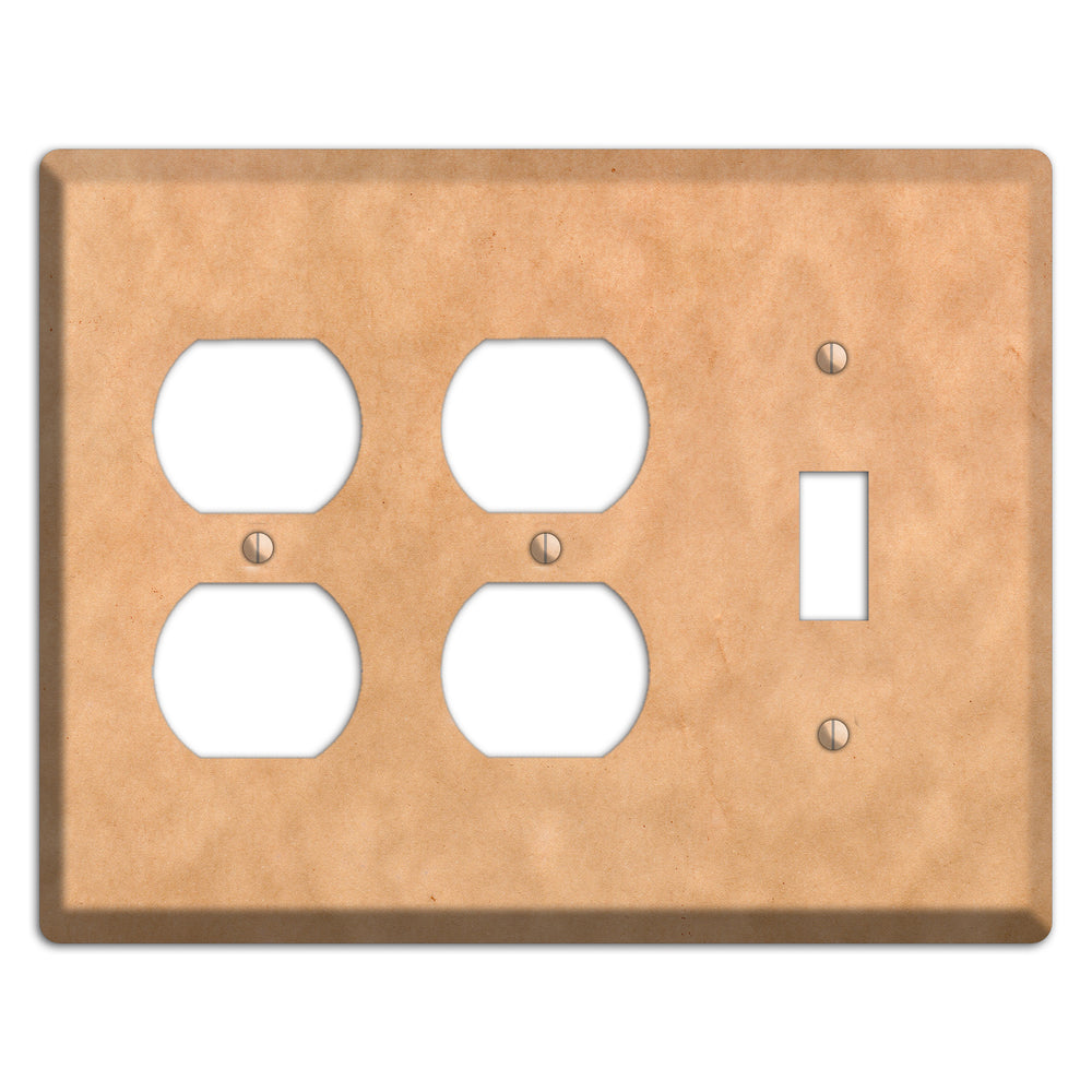 Aged Paper 10 2 Duplex / Toggle Wallplate