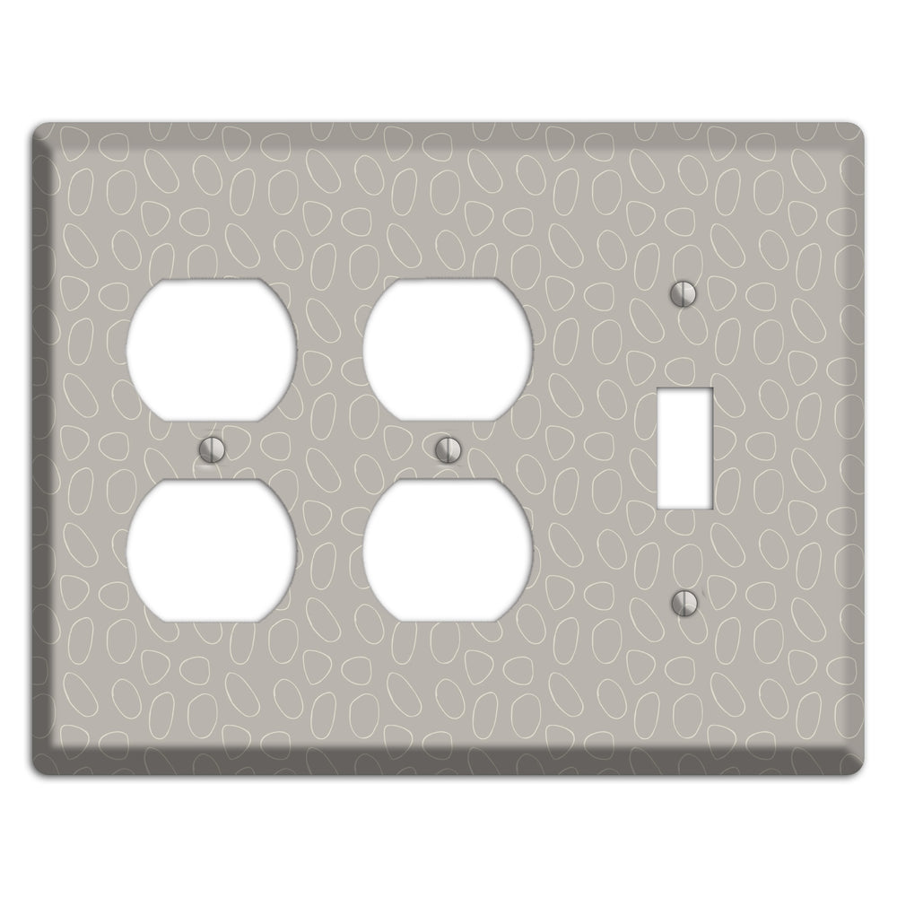 Simple Scandanavian Style E 2 Duplex / Toggle Wallplate