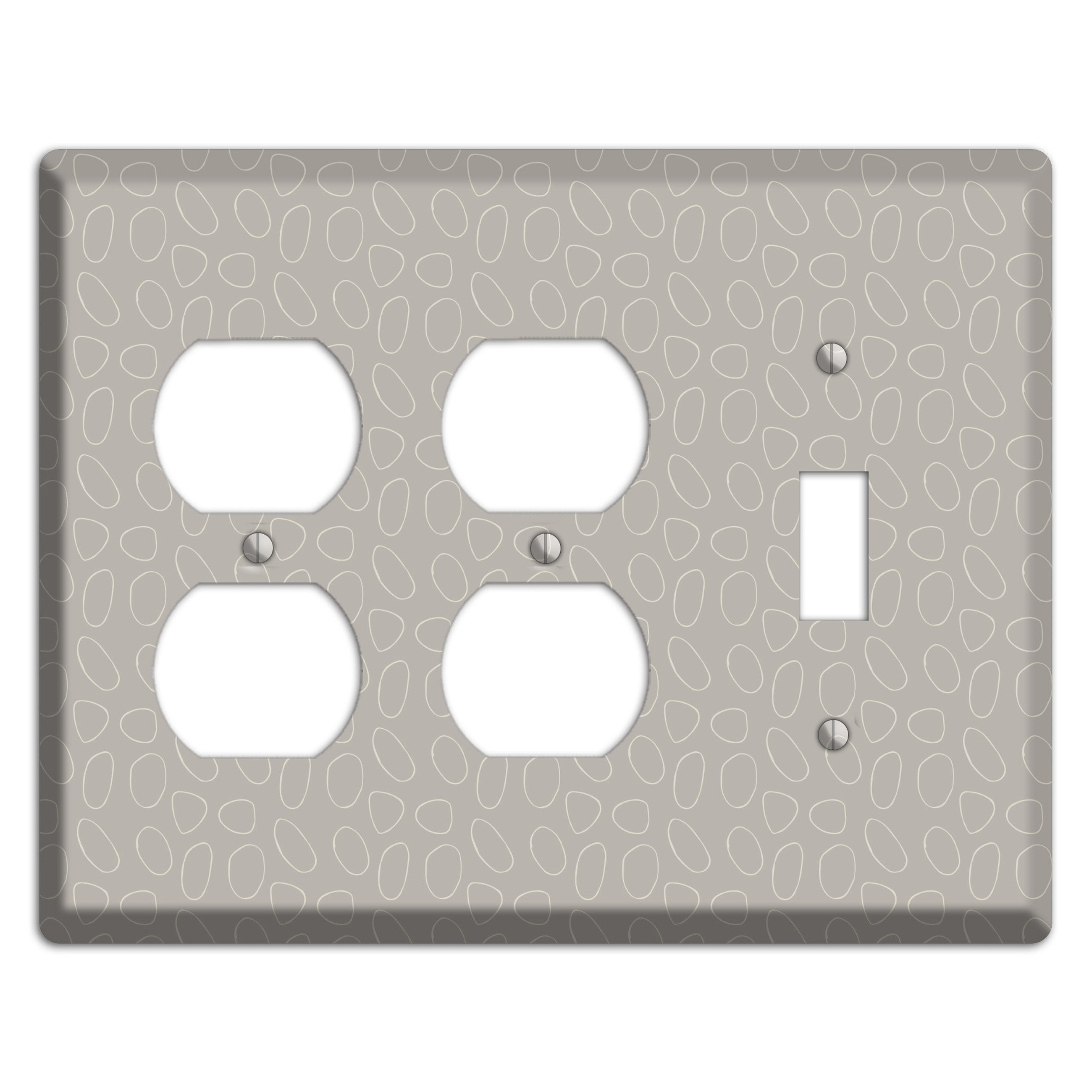 Simple Scandanavian Style E 2 Duplex / Toggle Wallplate