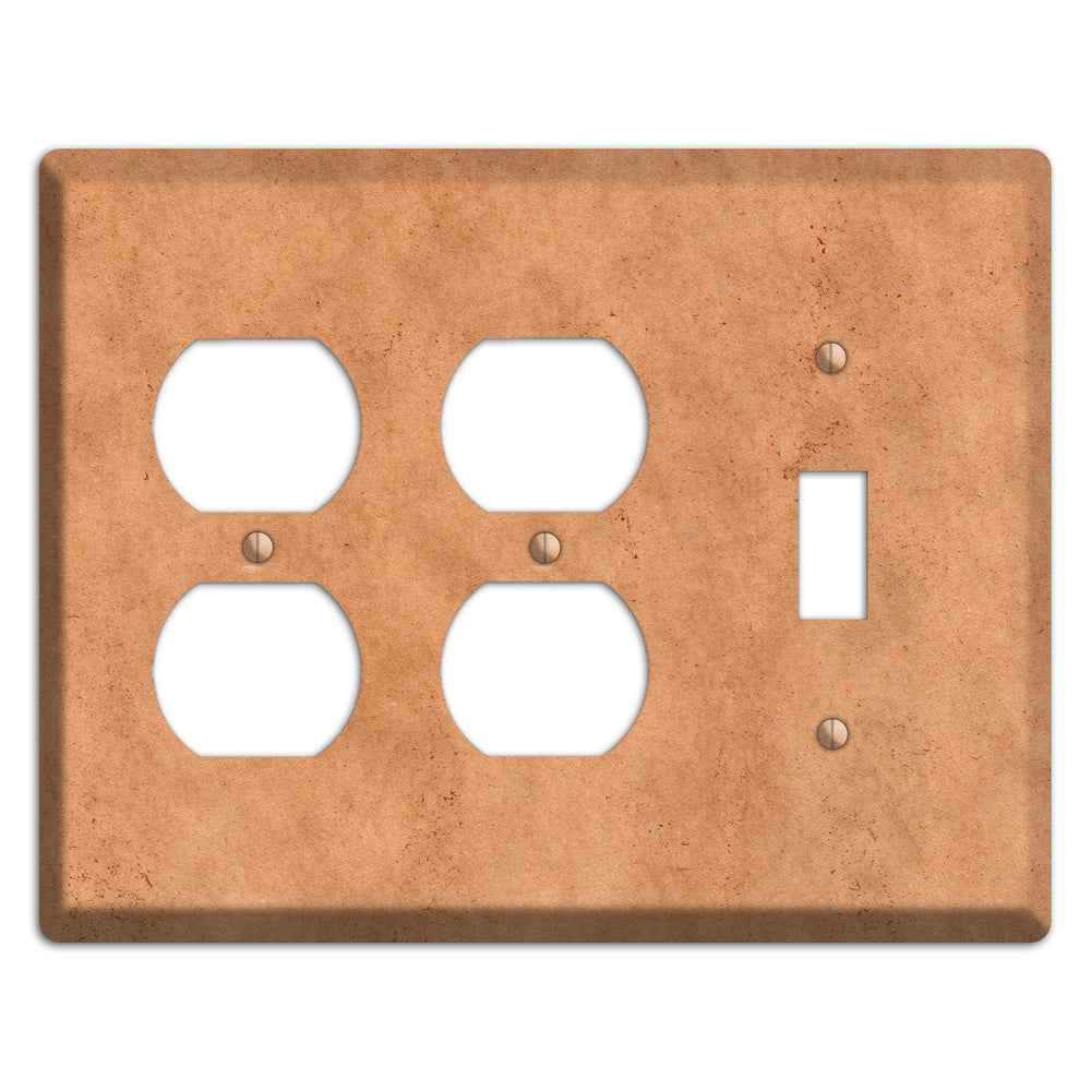 Aged Paper 7 2 Duplex / Toggle Wallplate