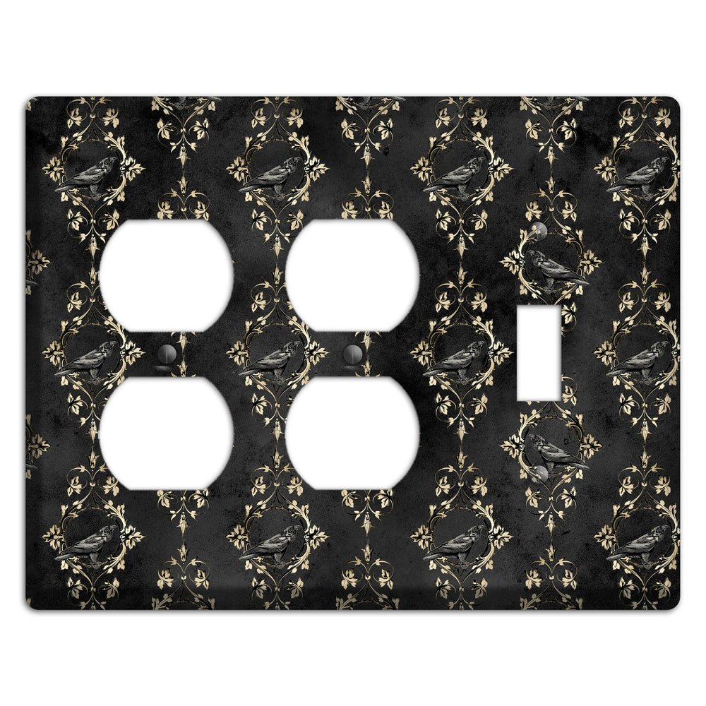 Edgar Allen Poe Raven 2 Duplex / Toggle Wallplate