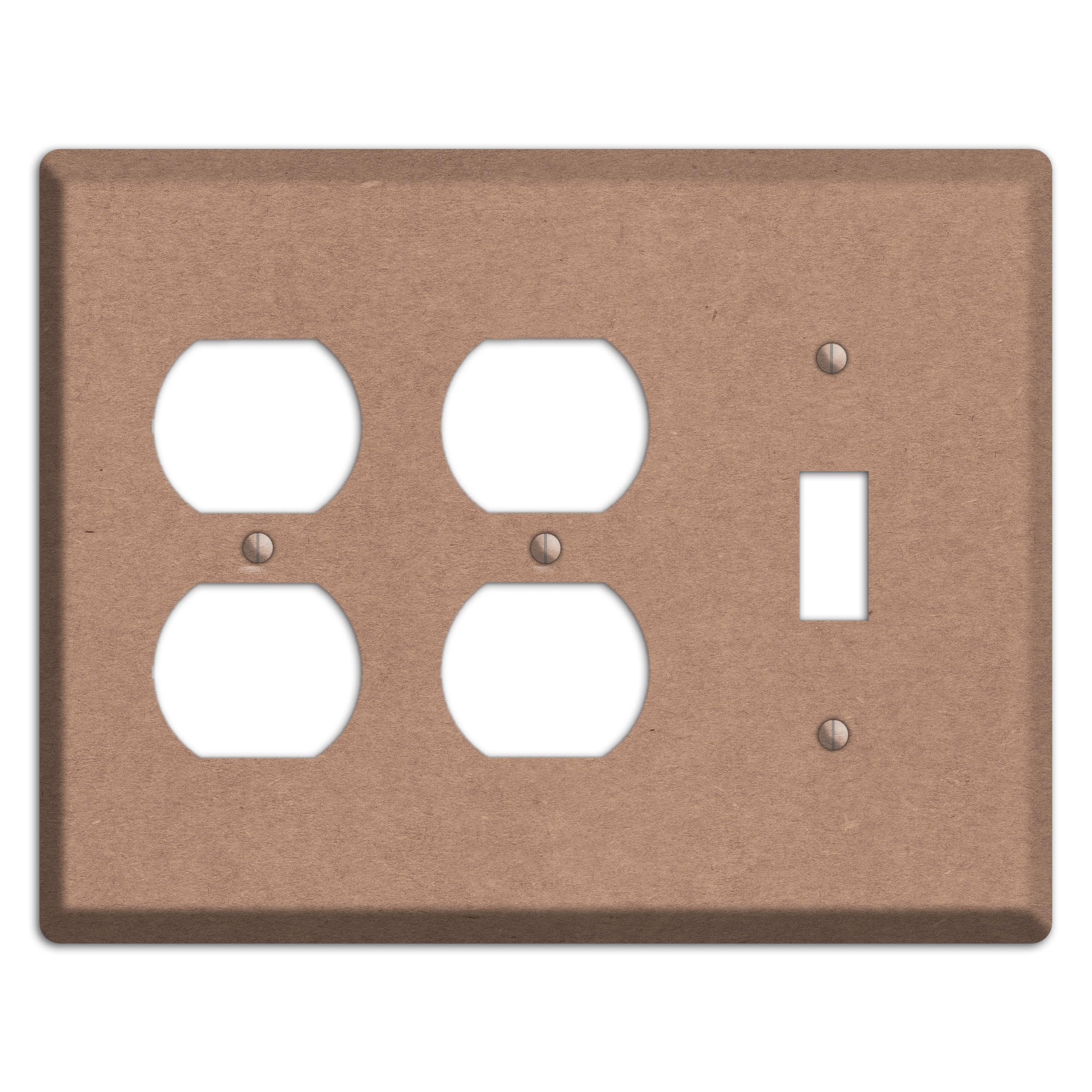 Pale Taupe Kraft 2 Duplex / Toggle Wallplate