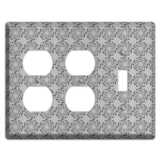 Hexagon Rotation  Stainless 2 Duplex / Toggle Wallplate