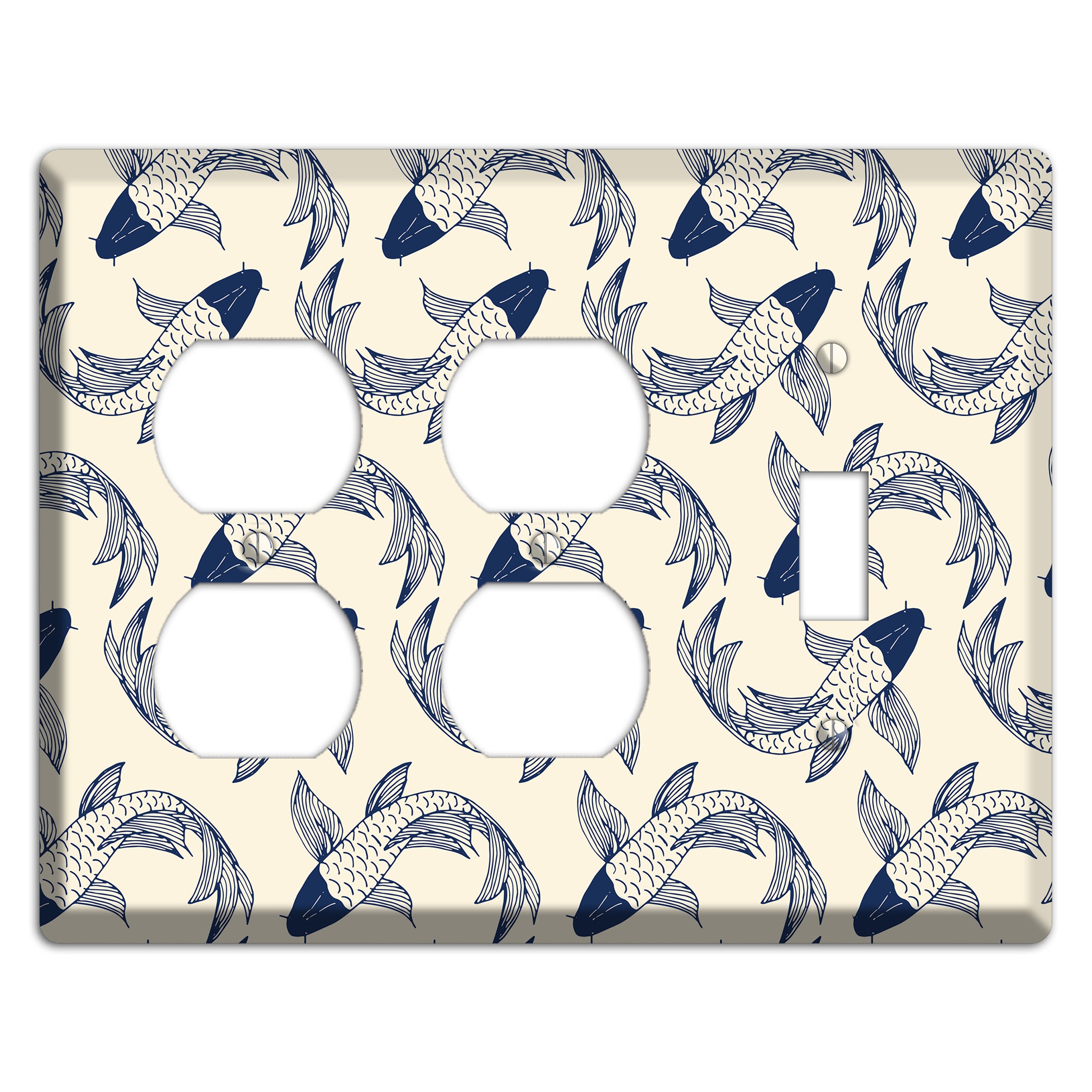 Koi Pond 2 2 Duplex / Toggle Wallplate