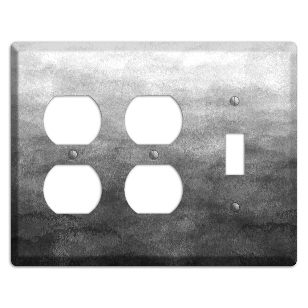Black Ombre 2 Duplex / Toggle Wallplate