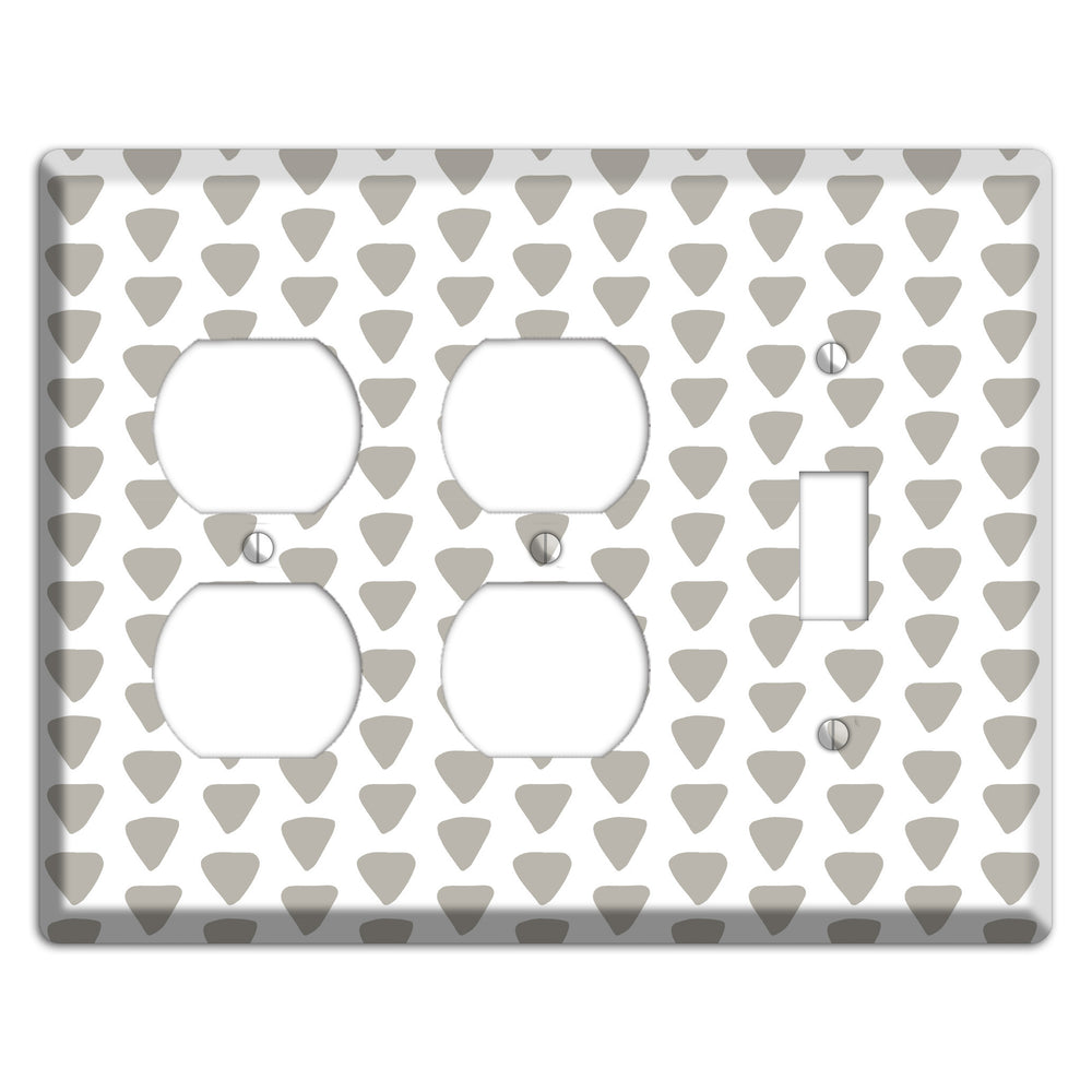 Simple Scandanavian Style R 2 Duplex / Toggle Wallplate