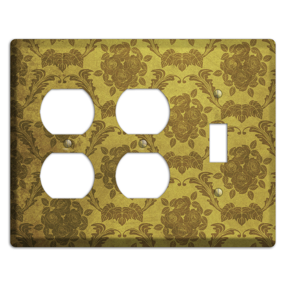 Pesto Vintage Rose Damask 2 Duplex / Toggle Wallplate