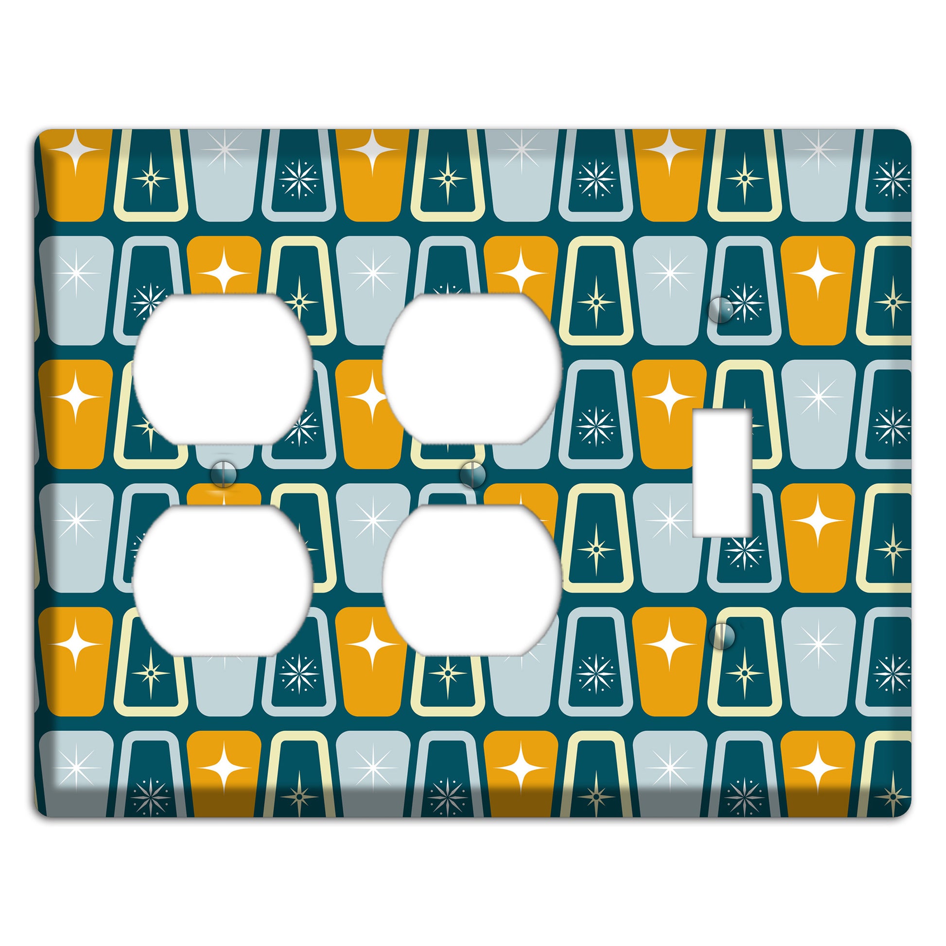 Mustard Shaker 2 Duplex / Toggle Wallplate