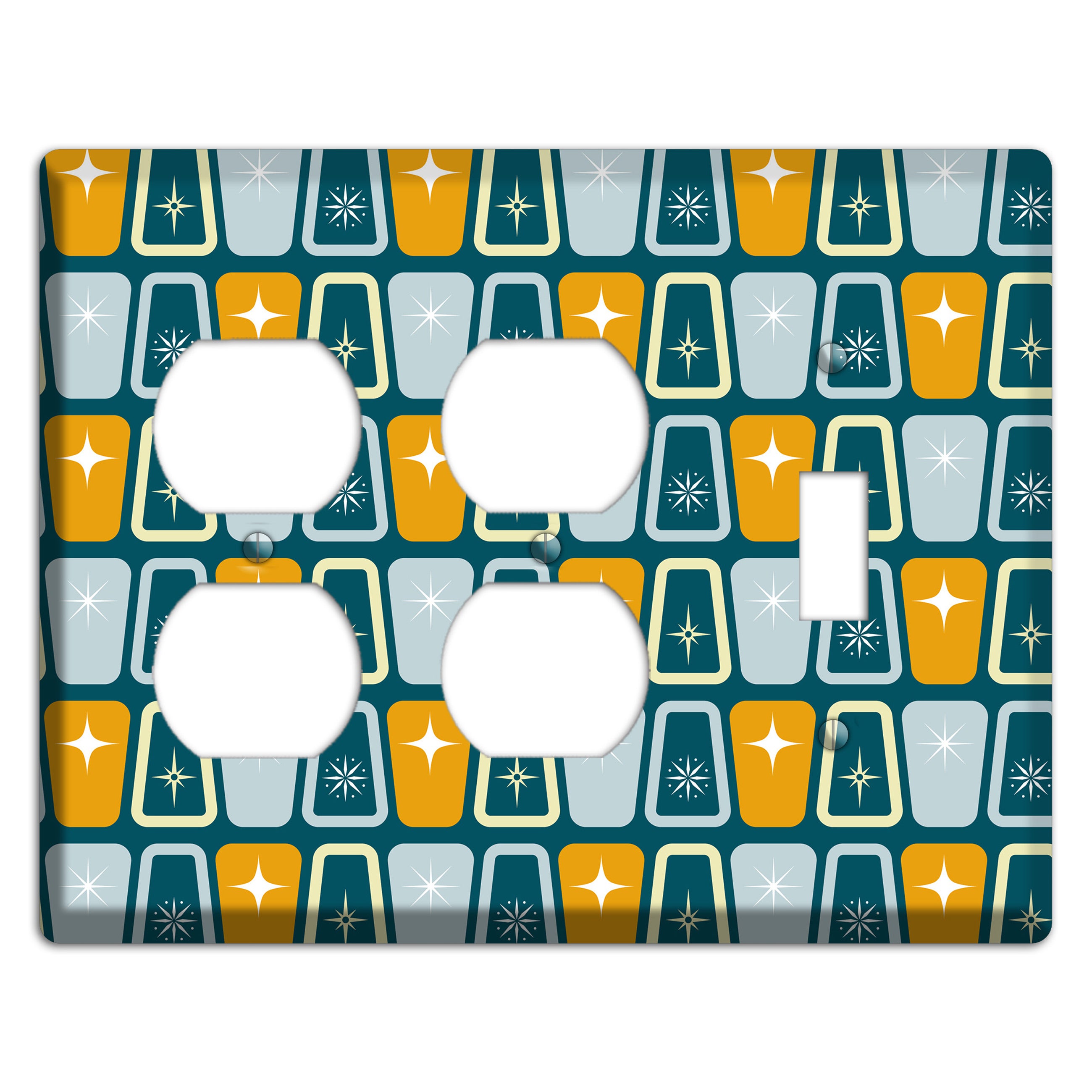 Mustard Shaker 2 Duplex / Toggle Wallplate
