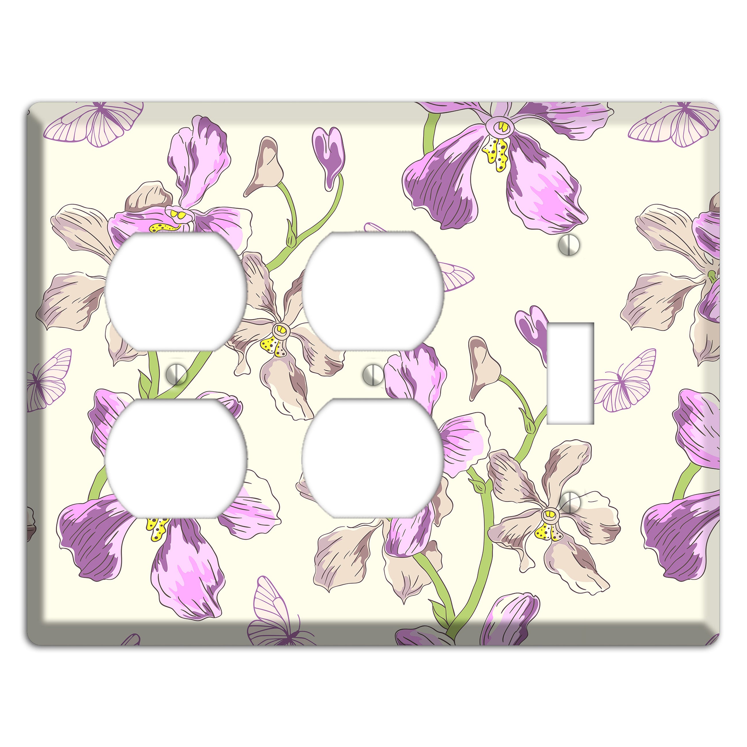 Orchid 2 Duplex / Toggle Wallplate