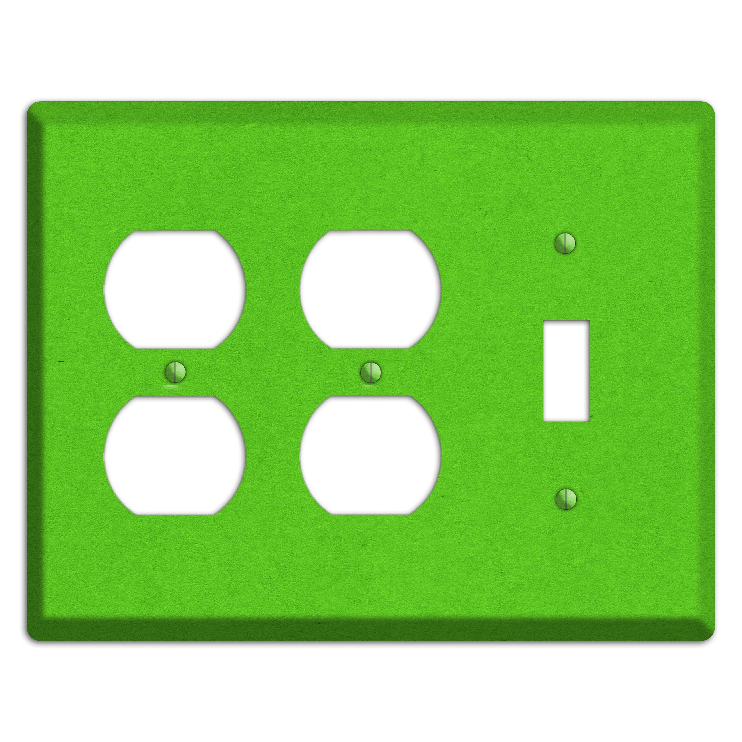 Kelly Green Kraft 2 Duplex / Toggle Wallplate