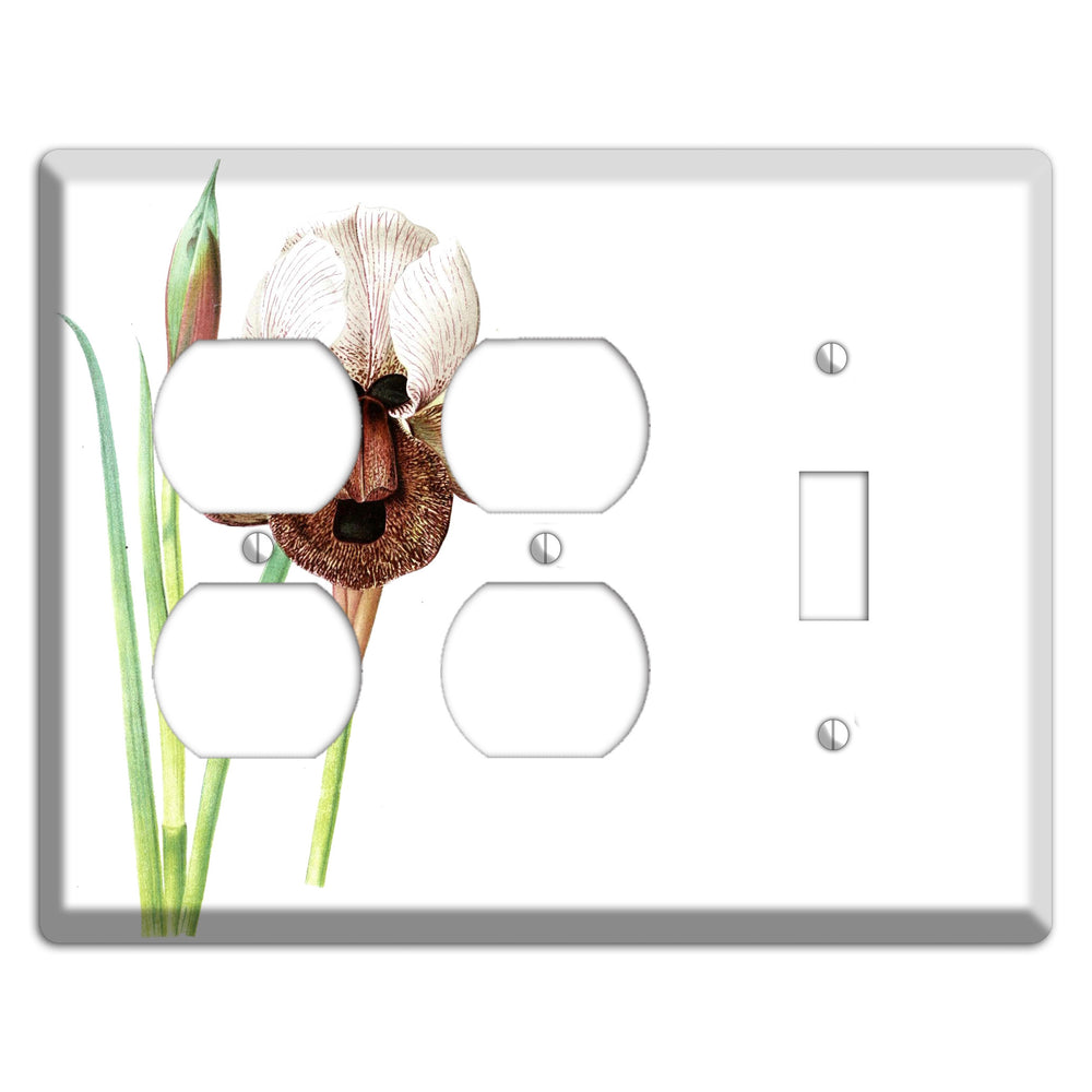 White iris 2 Duplex / Toggle Wallplate