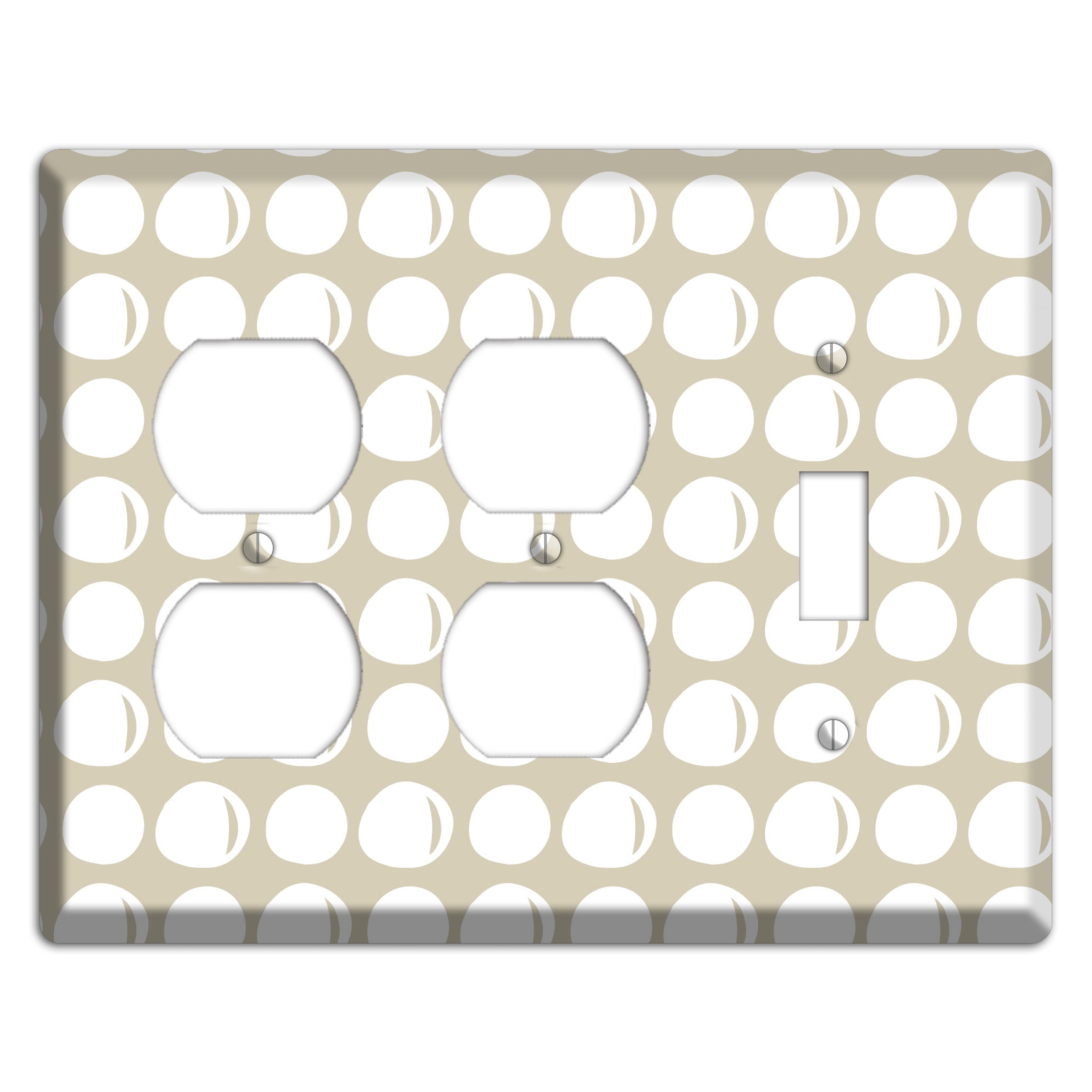 Simple Scandanavian Style KK 2 Duplex / Toggle Wallplate
