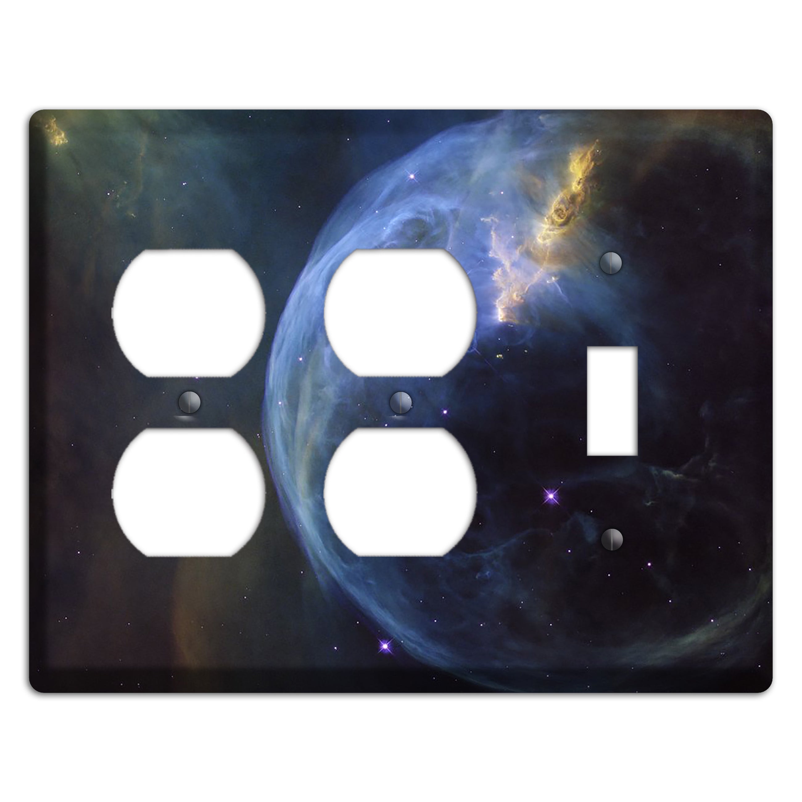 Bubble Nebula 2 Duplex / Toggle Wallplate