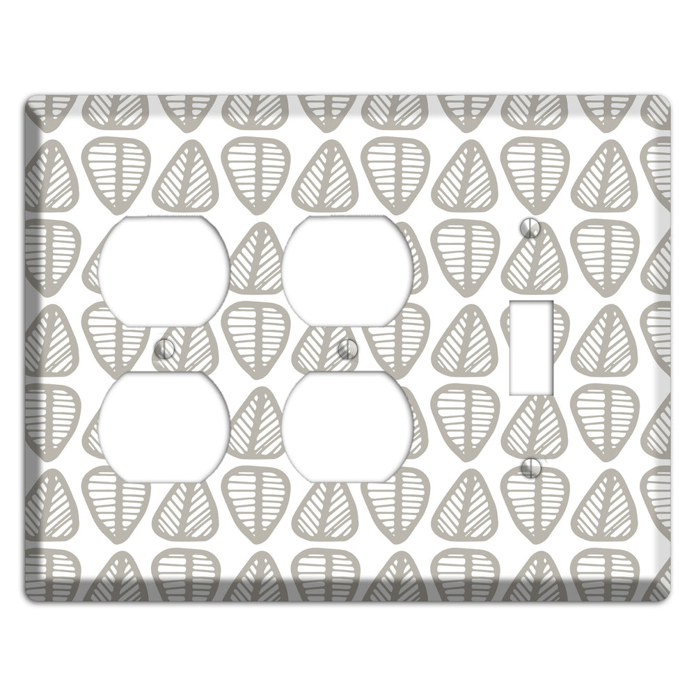 Simple Scandanavian Style B 2 Duplex / Toggle Wallplate