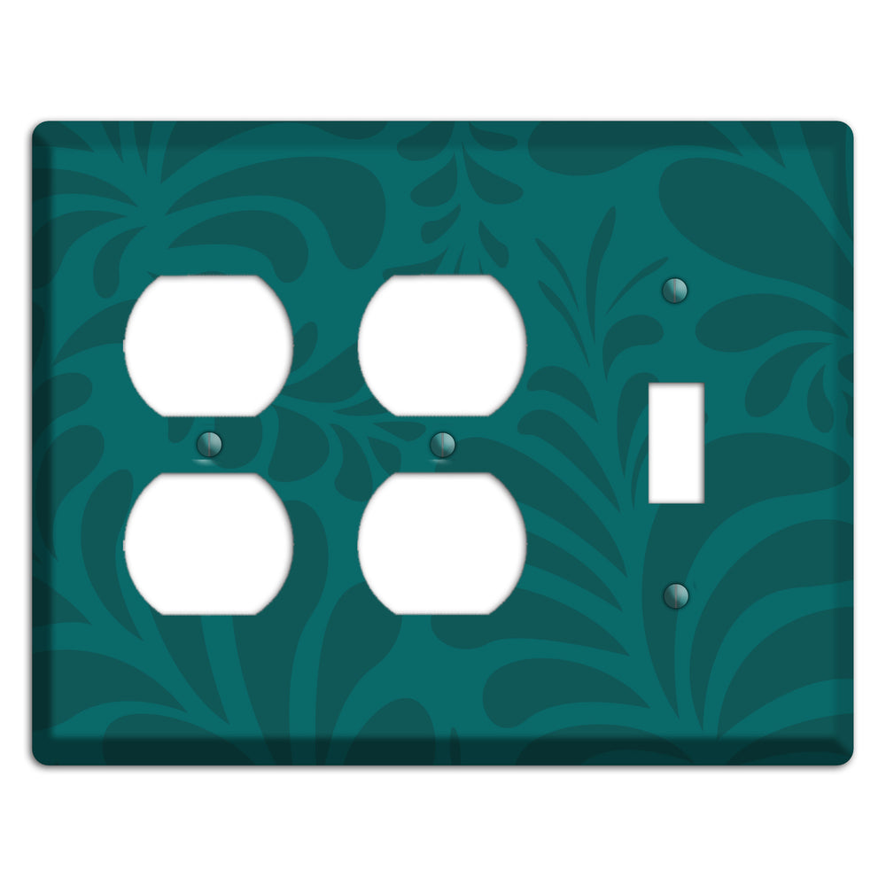 Jade Herati 2 Duplex / Toggle Wallplate