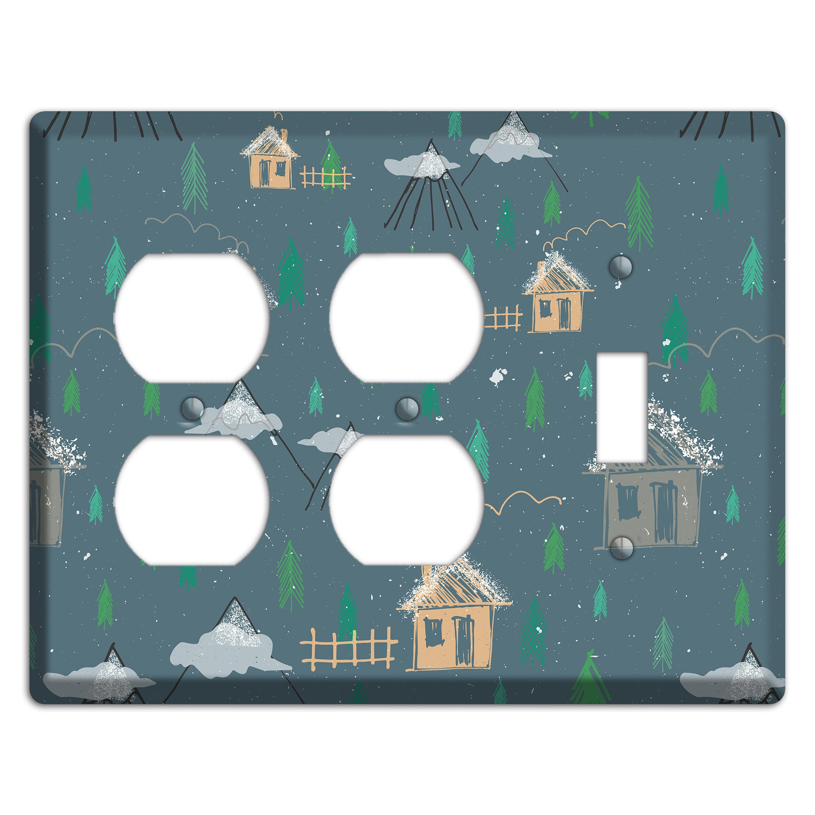 Wildlife Neighborhoods 1 2 Duplex / Toggle Wallplate
