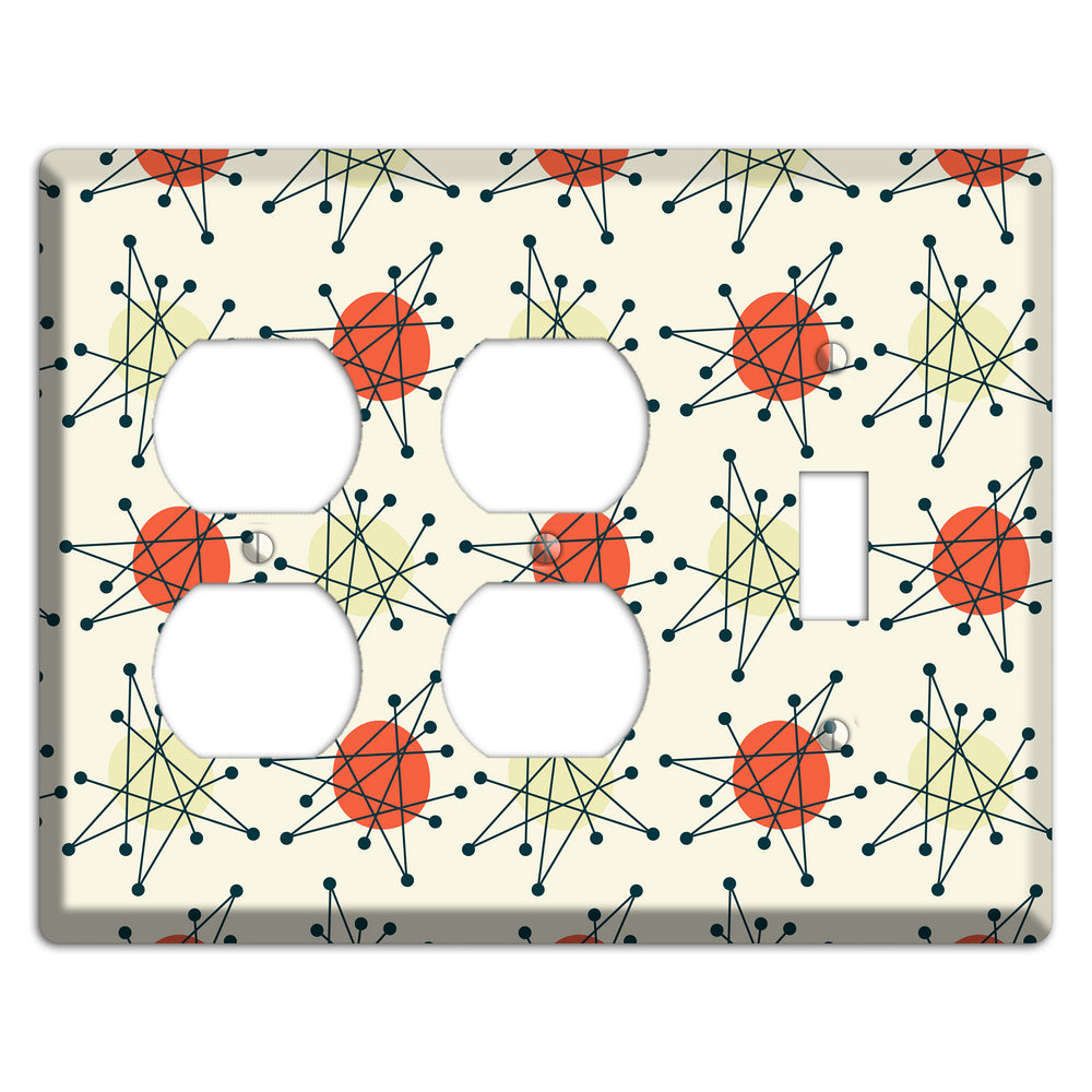 Atomic Star Burst 2 Duplex / Toggle Wallplate