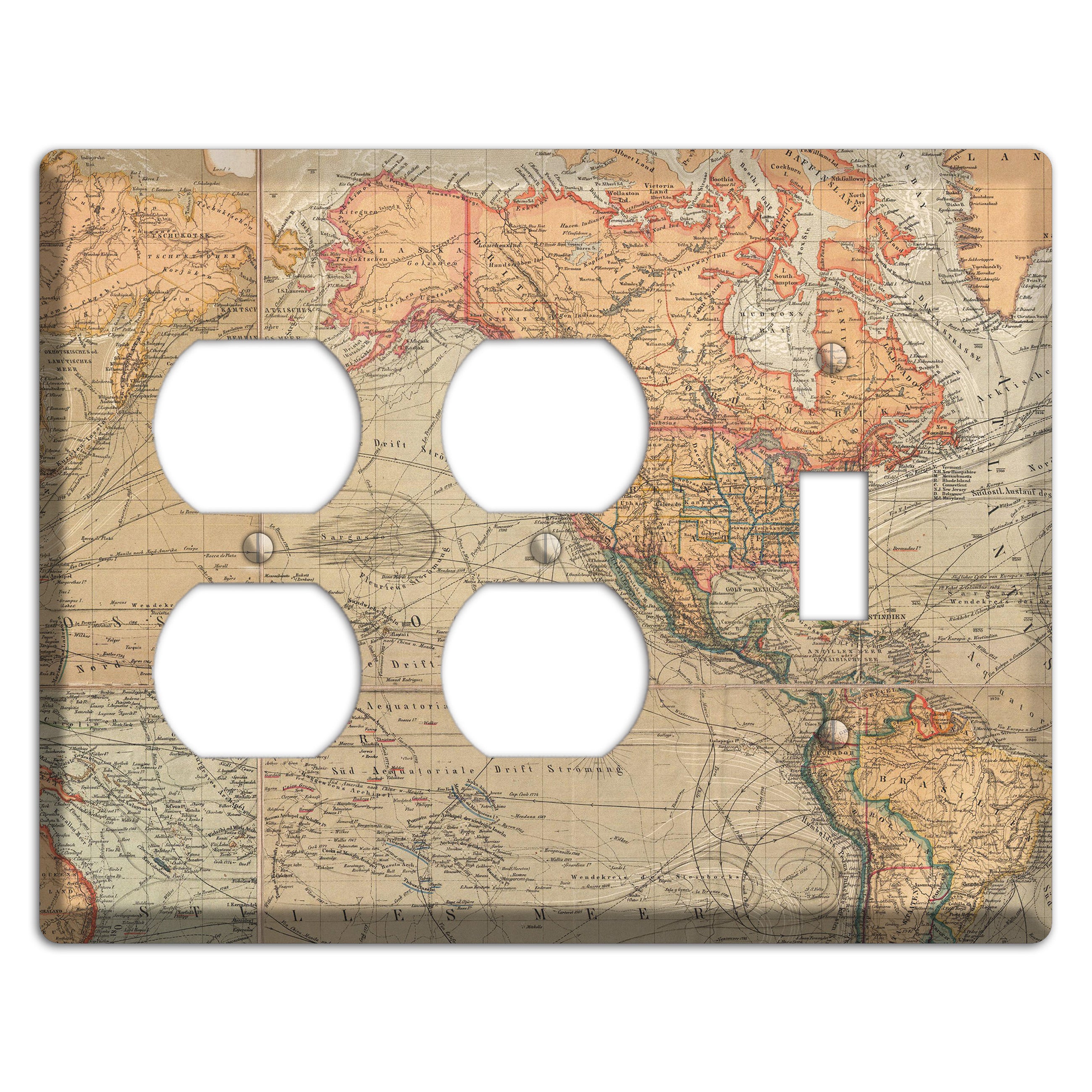 Pacific Ocean 2 Duplex / Toggle Wallplate