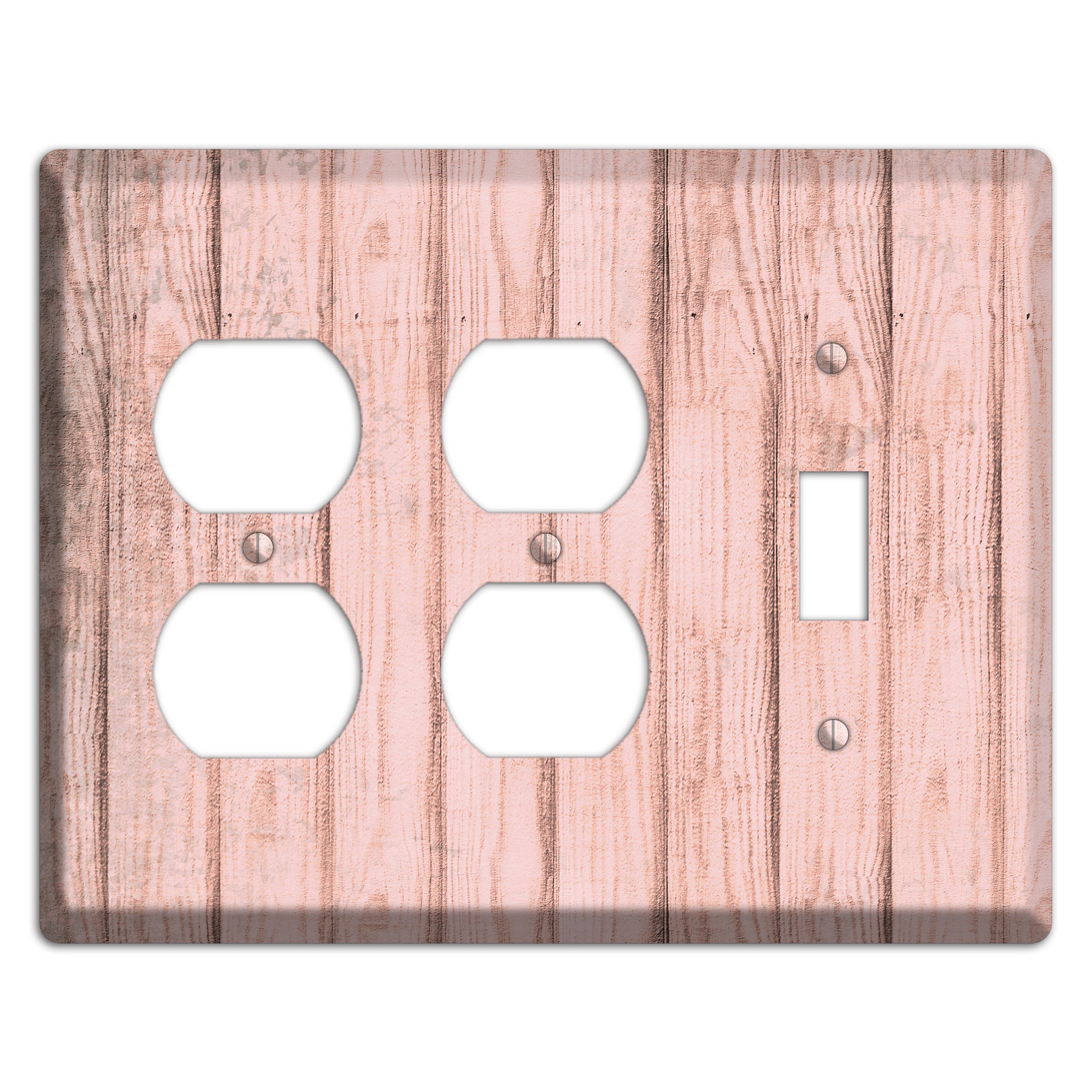 Beauty Bush Weathered Wood 2 Duplex / Toggle Wallplate