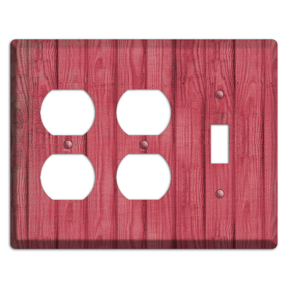 Fuzzy Wuzzy Weathered Wood 2 Duplex / Toggle Wallplate