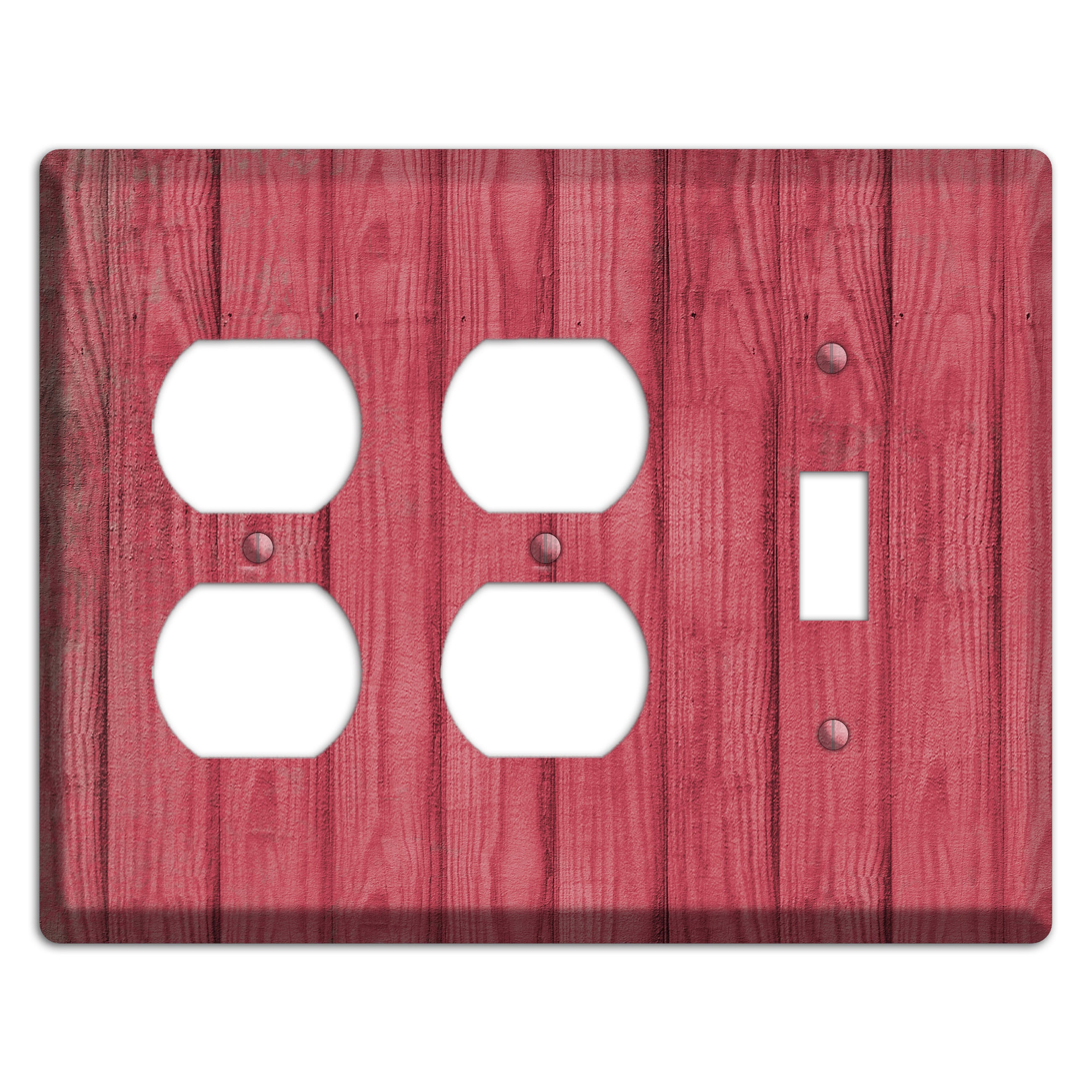 Fuzzy Wuzzy Weathered Wood 2 Duplex / Toggle Wallplate