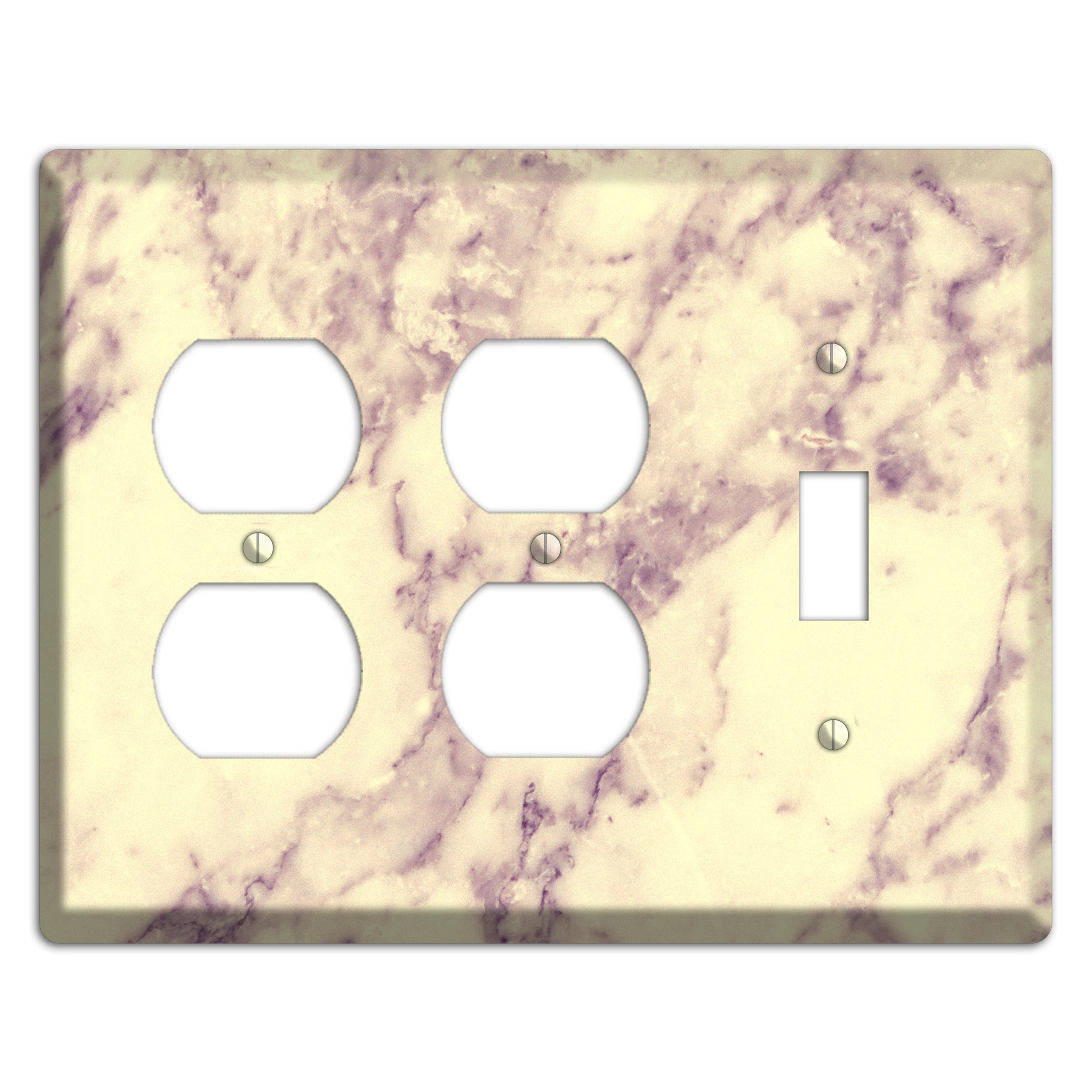 Champagne Marble 2 Duplex / Toggle Wallplate