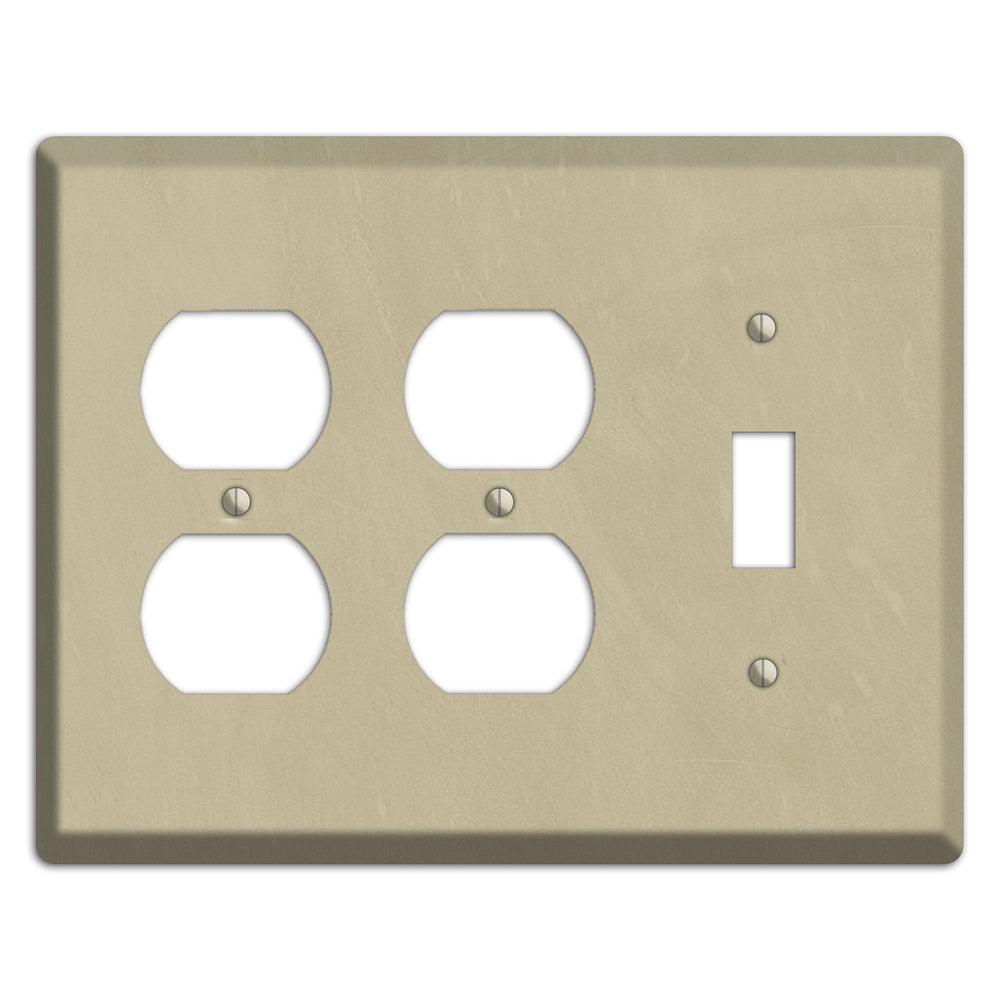 Chalk Beige 2 Duplex / Toggle Wallplate