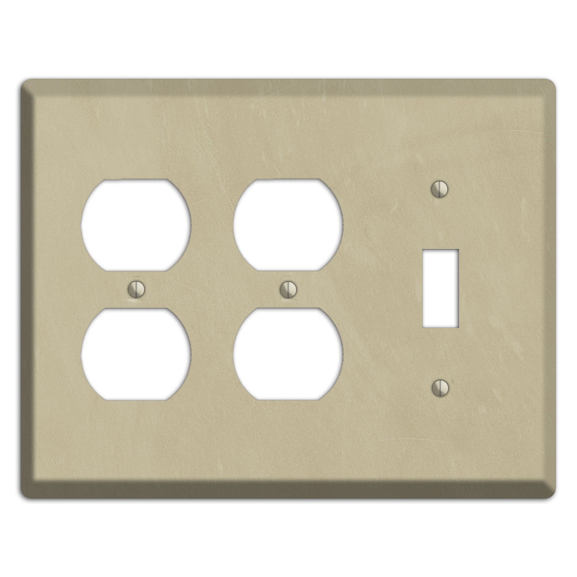 Chalk Beige 2 Duplex / Toggle Wallplate