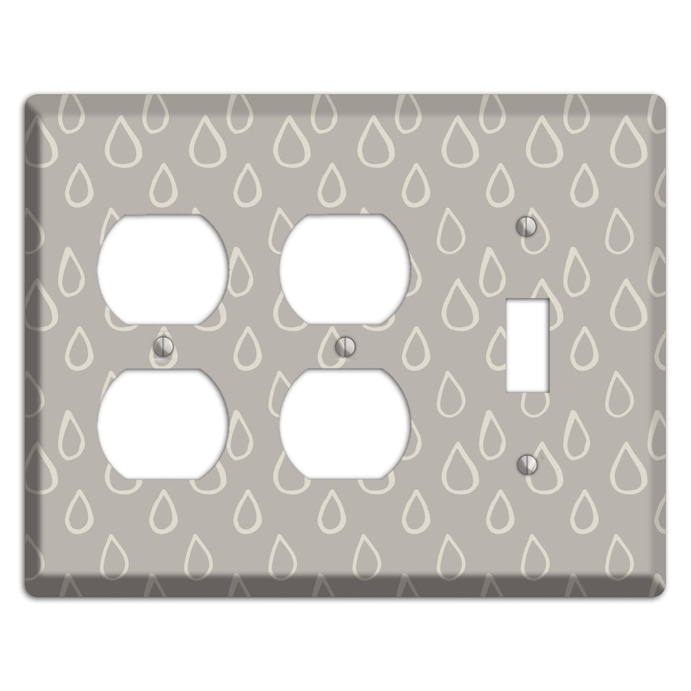 Simple Scandanavian Style N 2 Duplex / Toggle Wallplate